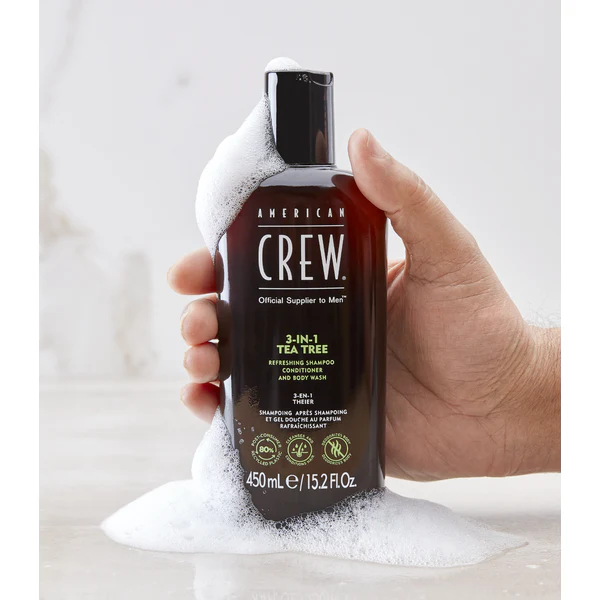 American Crew 3-In-1 Tea Tree 450ml - Image 3