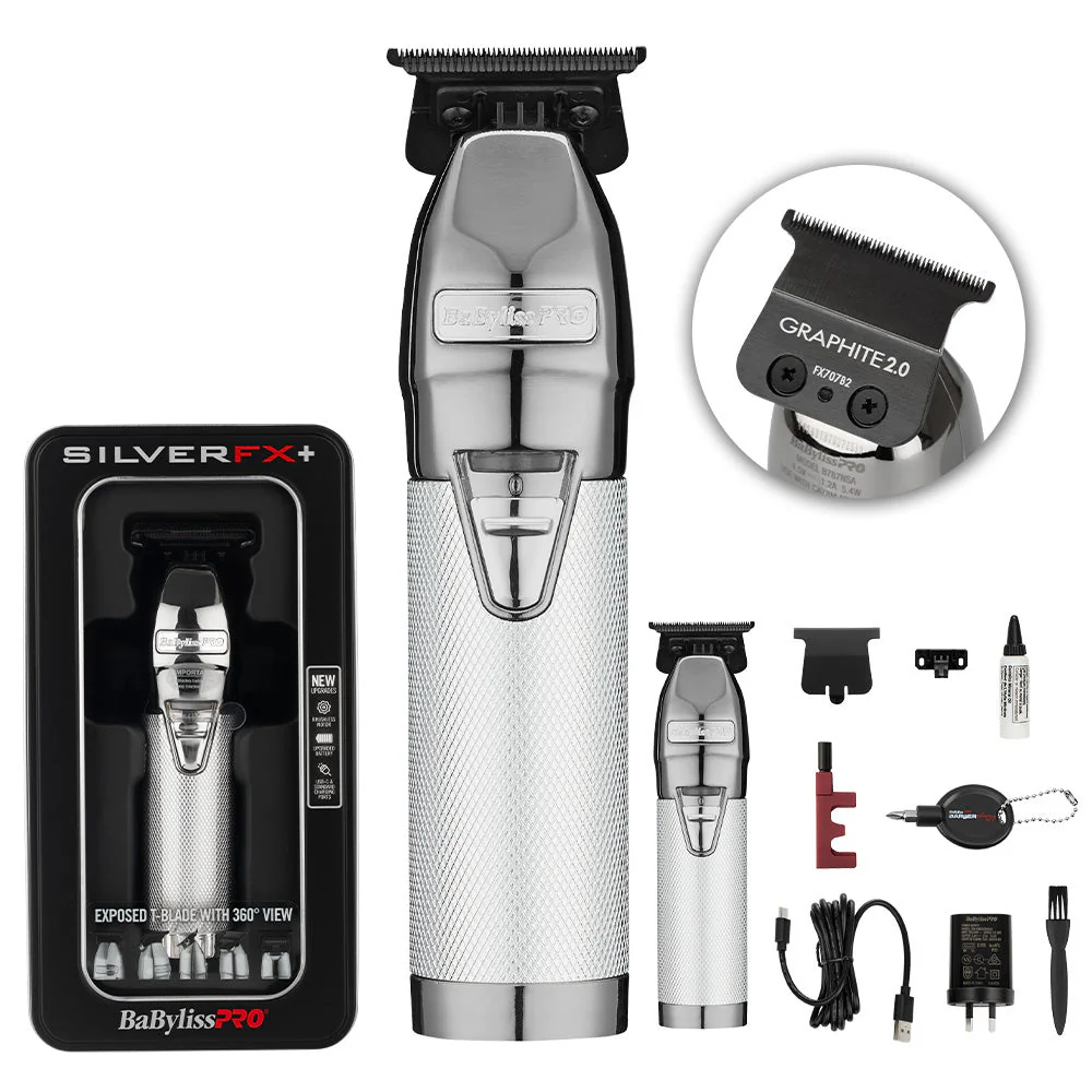 BaBylissPRO FX+ Outliner Trimmer - Silver - Image 2