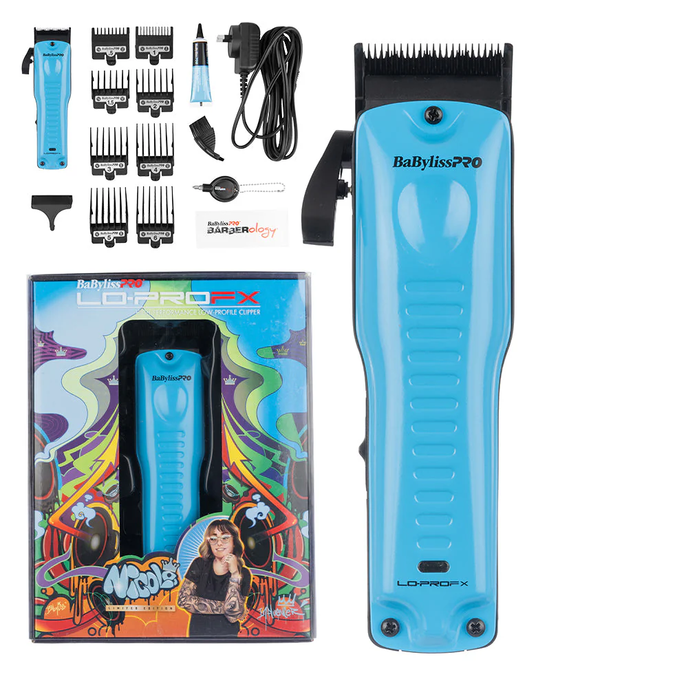 BaBylissPRO Lo-ProFX Clipper - Blue Cord/Cordless - Image 3