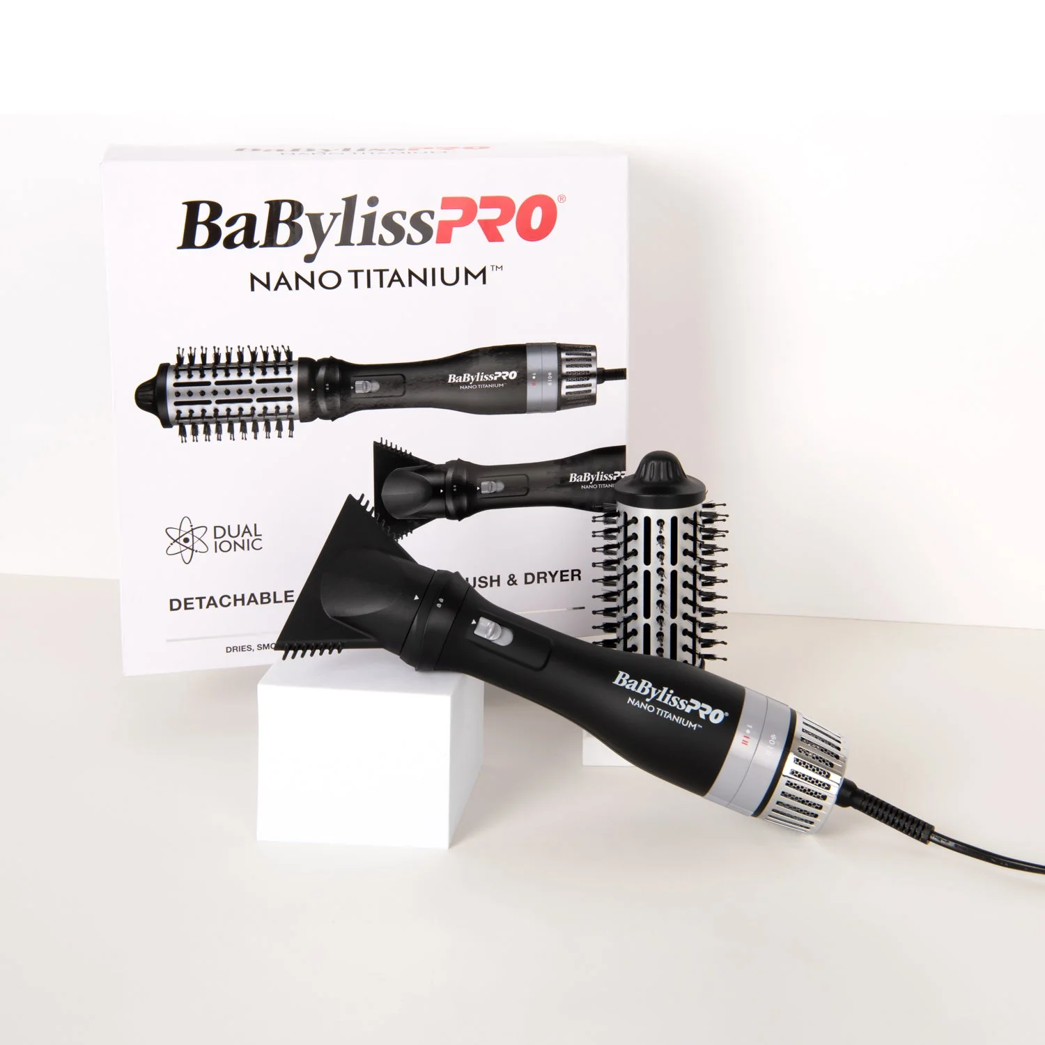 BaBylissPRO Nano Titanium Interchangable 2 in 1 Hot Air Brush + Dryer - Image 3