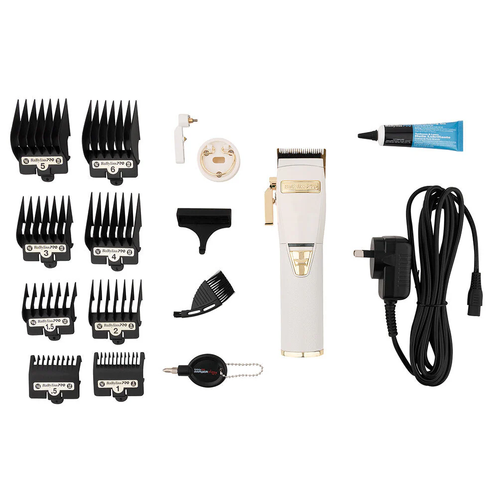 BaBylissPRO White FX Lithium Clipper - White Cord/Cordless - Image 3