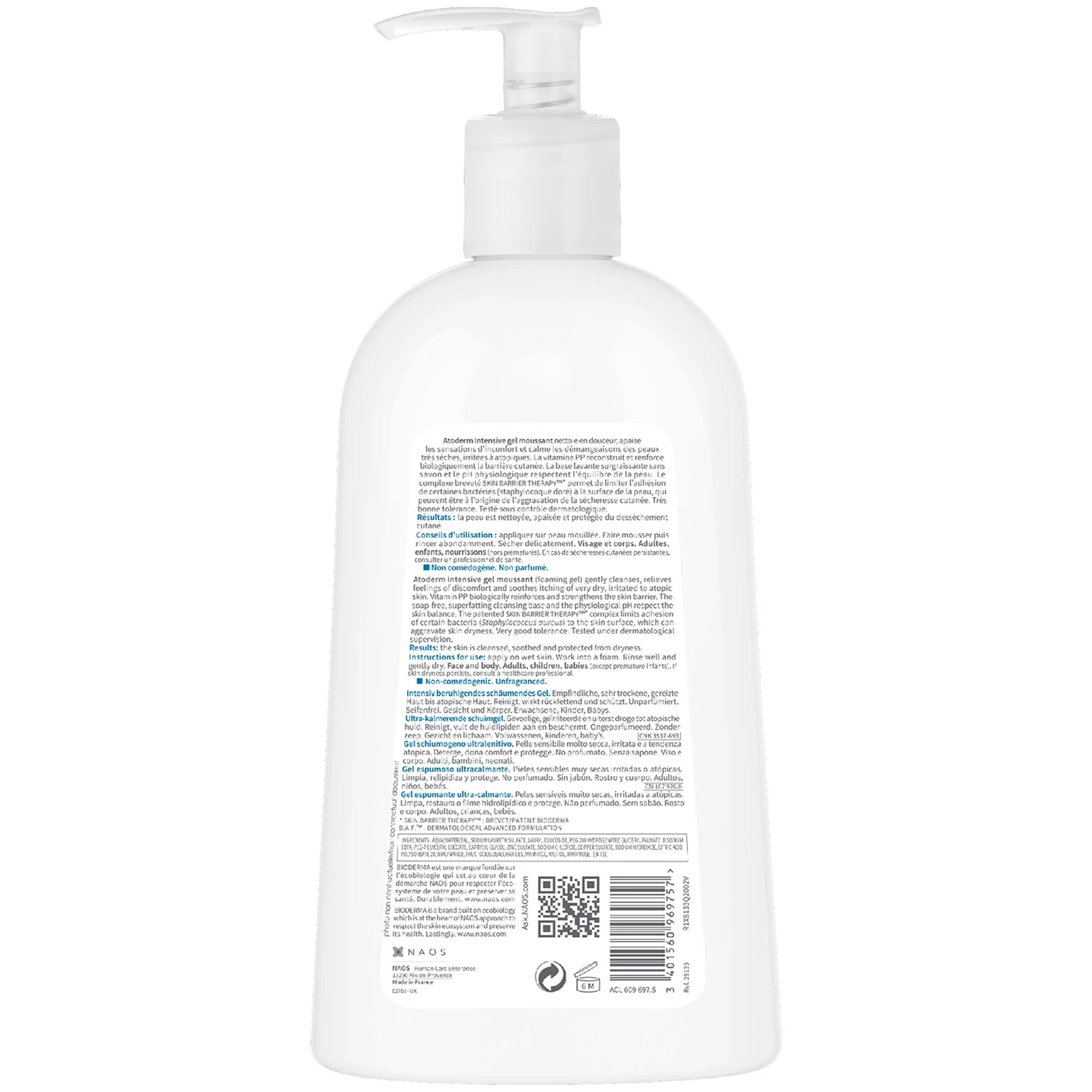 Bioderma Atoderm Ultra-Soothing Body Wash Very Dry Skin 500ml - Image 2