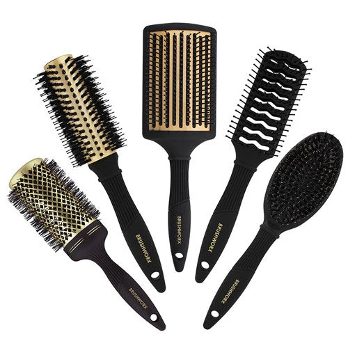 Brushworx Gold Series Paddle Brush Nylon - Image 3