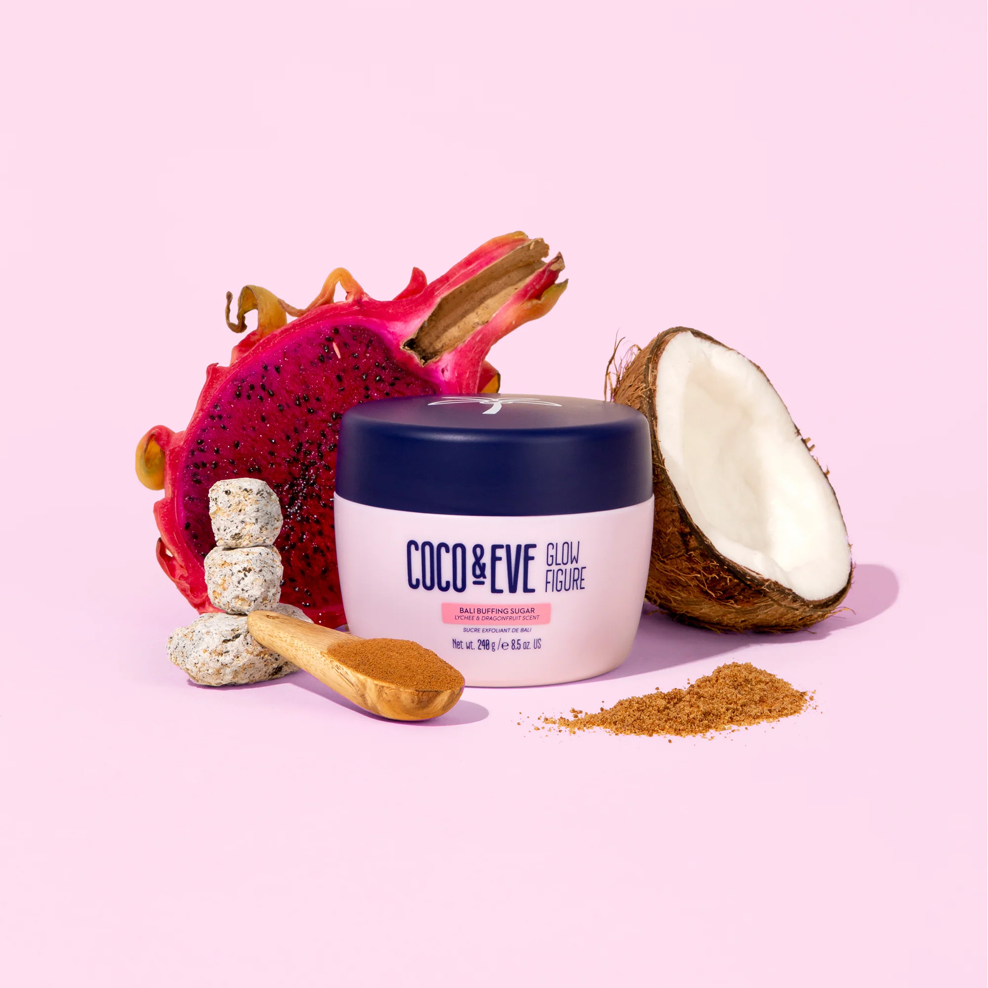 Coco & Eve Glow Figure Bali Buffing Sugar 240g - Image 3