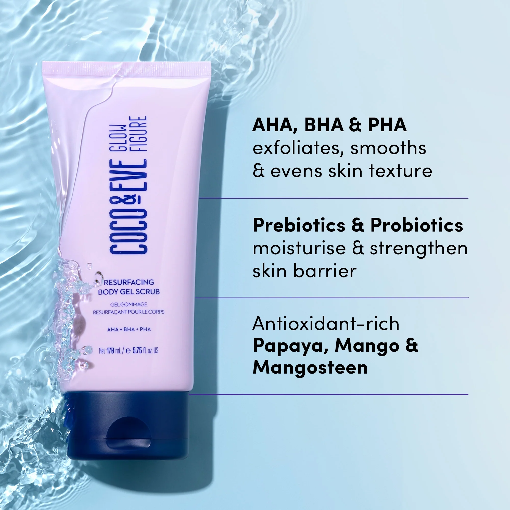 Coco & Eve Resurfacing Body Gel Scrub 170ml - Image 4
