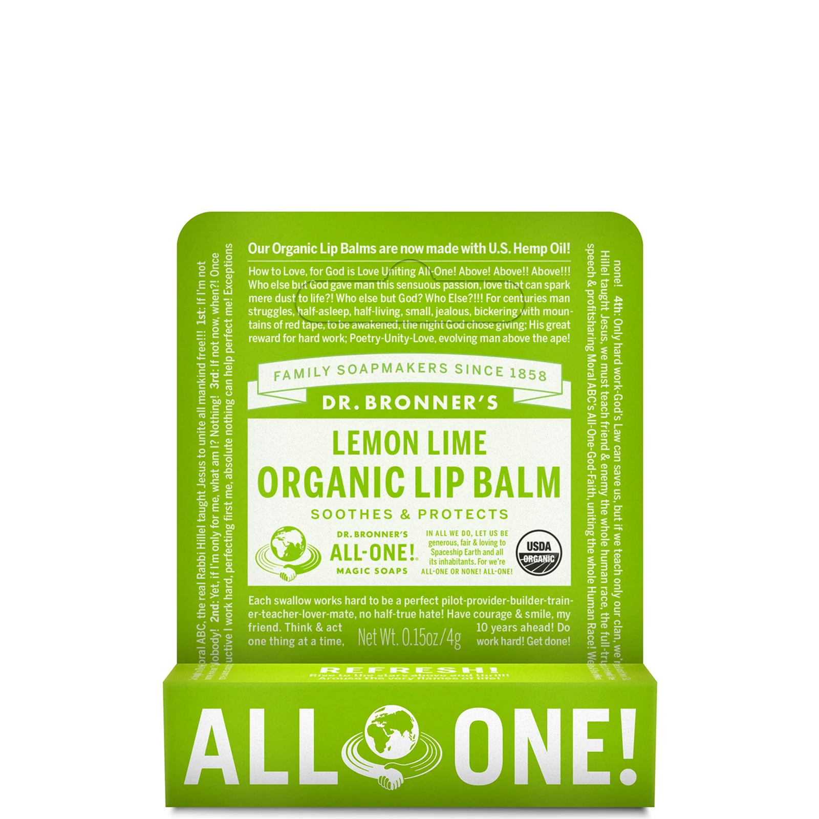 Dr. Bronner's Organic Lip Balm - Lemon and Lime - Image 2