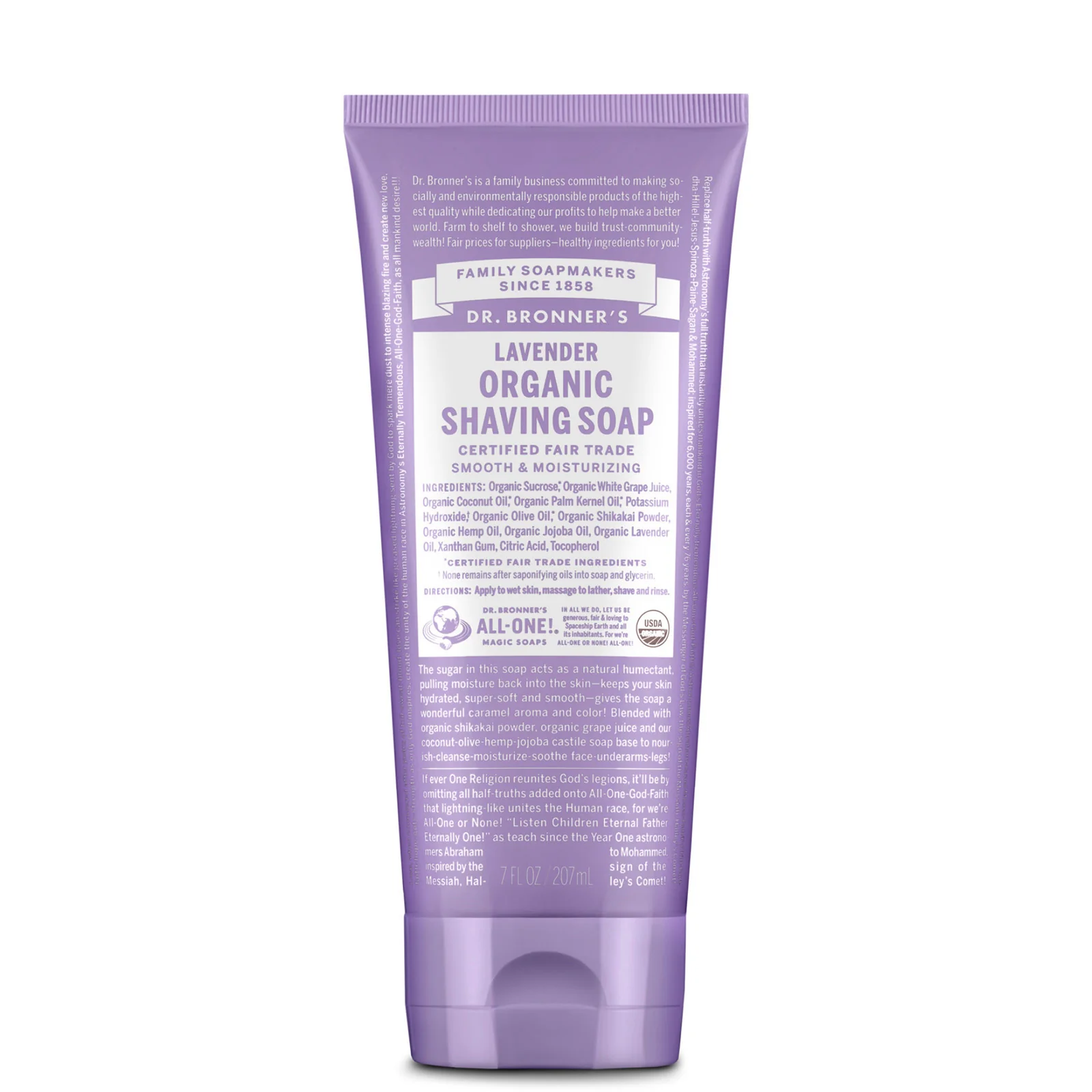 Dr. Bronner's Organic Shaving Soap - Lavender 207ml
