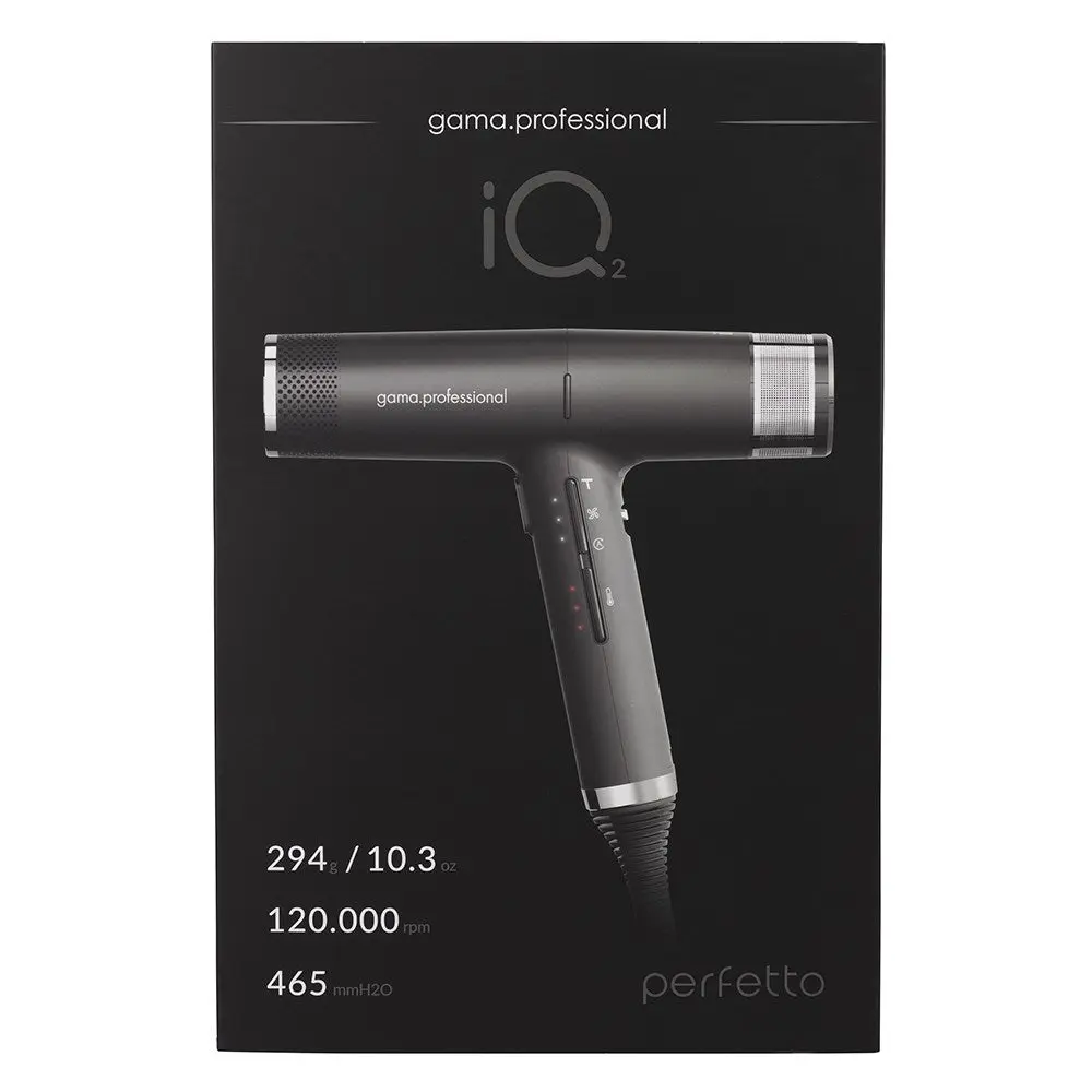 Gama Professional IQ2 Perfetto Pro Dryer - Black - Image 2