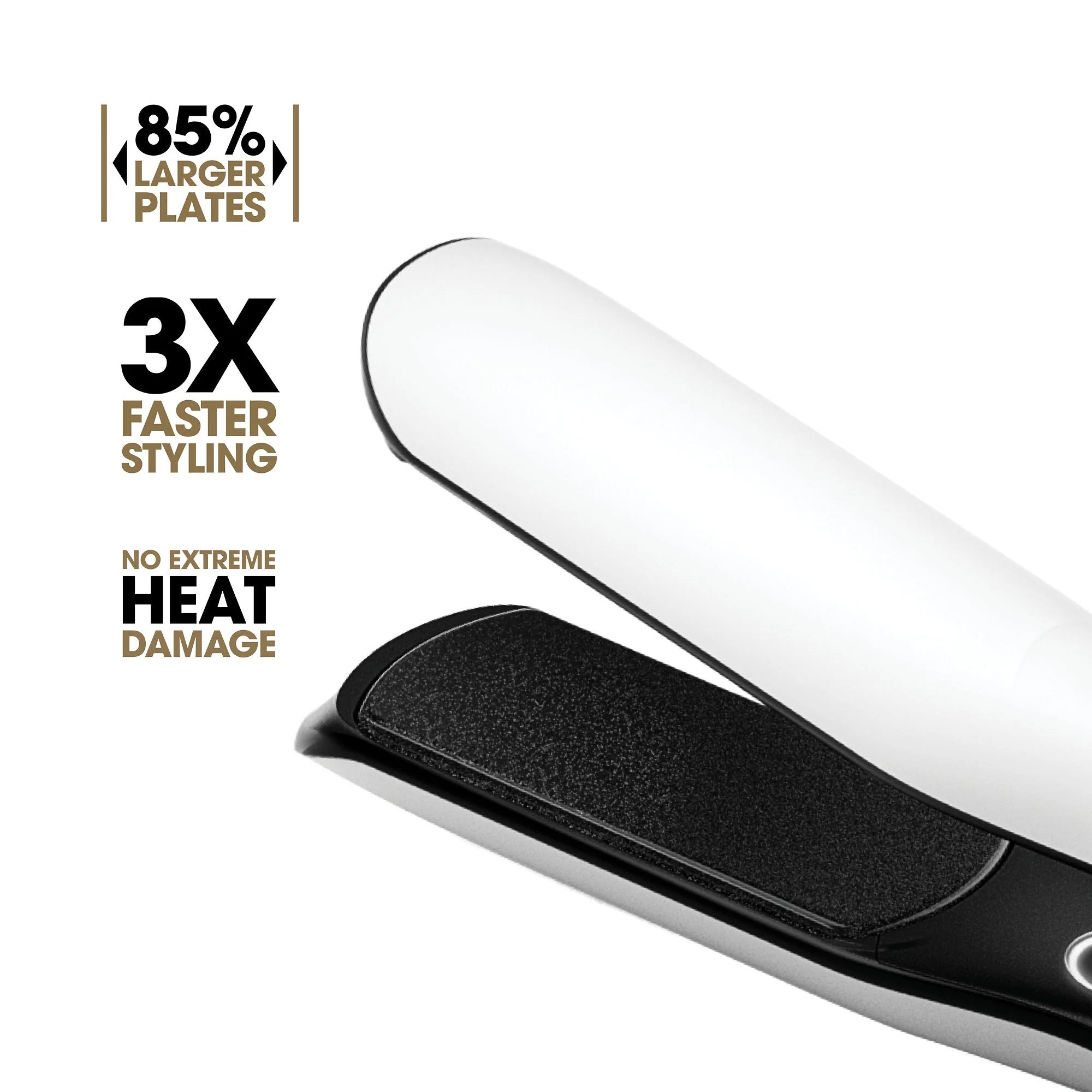 ghd Chronos Max Wide-Plate Hair Straightener 43mm - White - Image 7
