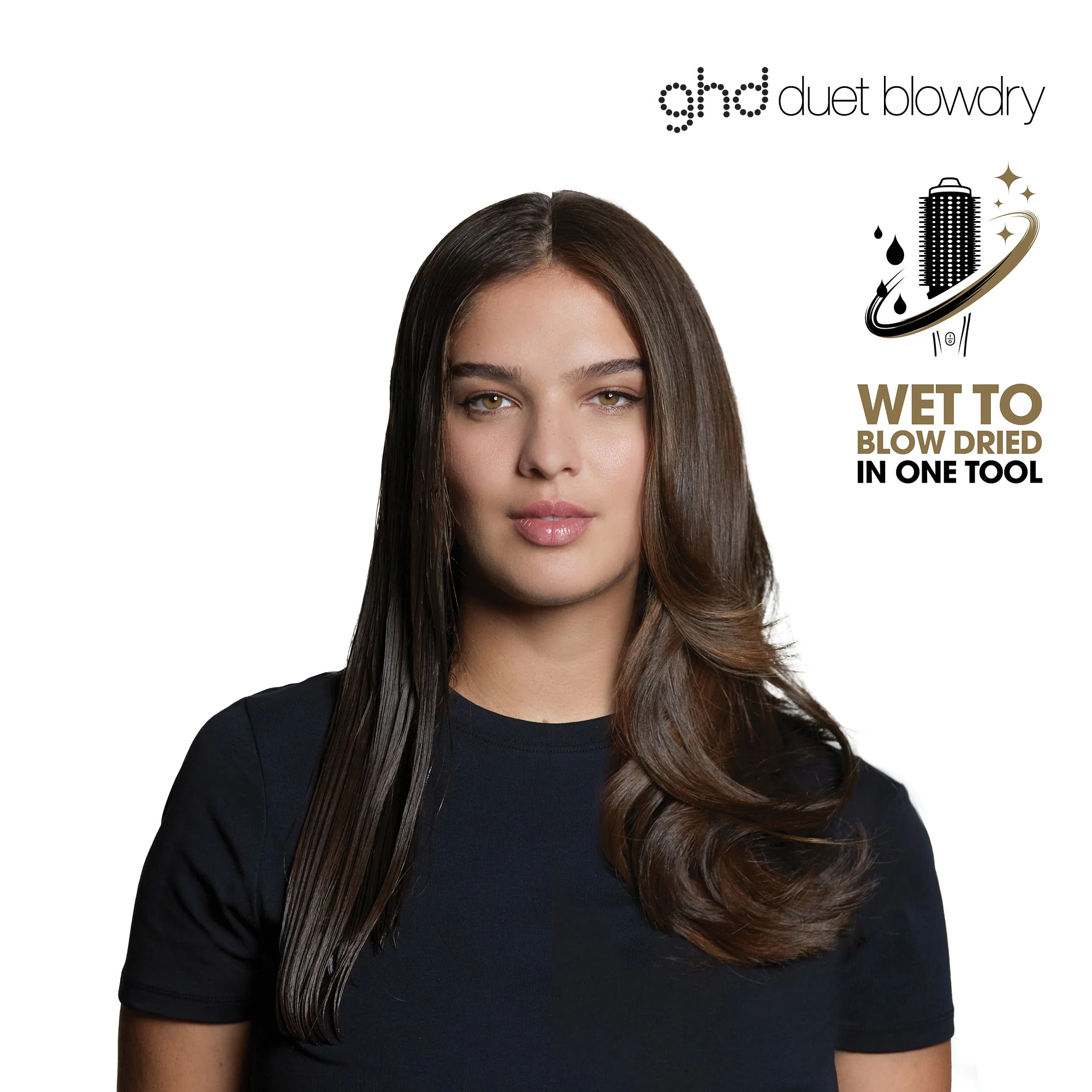 ghd Duet Blowdry Volumising Hot Air Brush - White - Image 5
