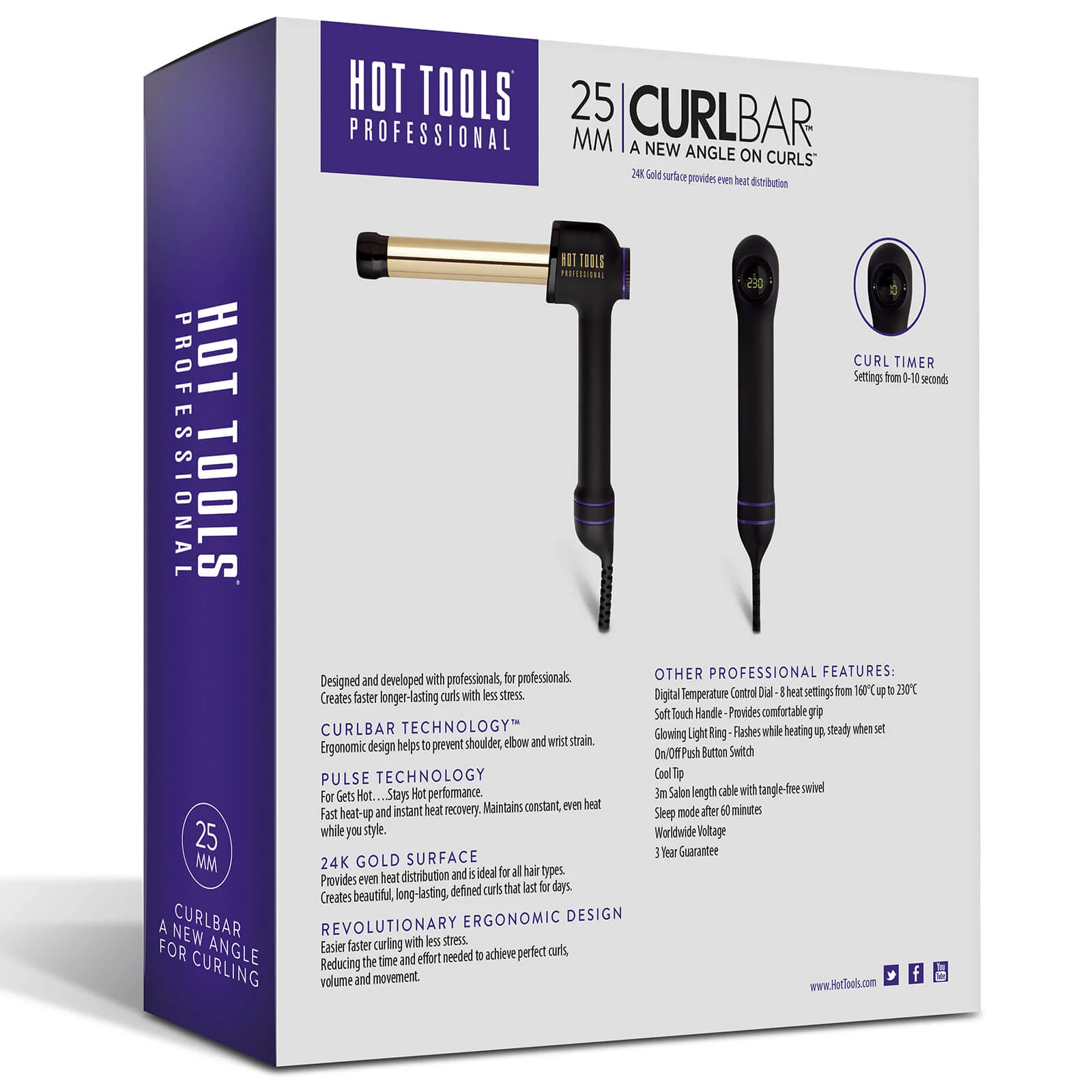 Hot Tools Curl Bar (25mm) - Image 2