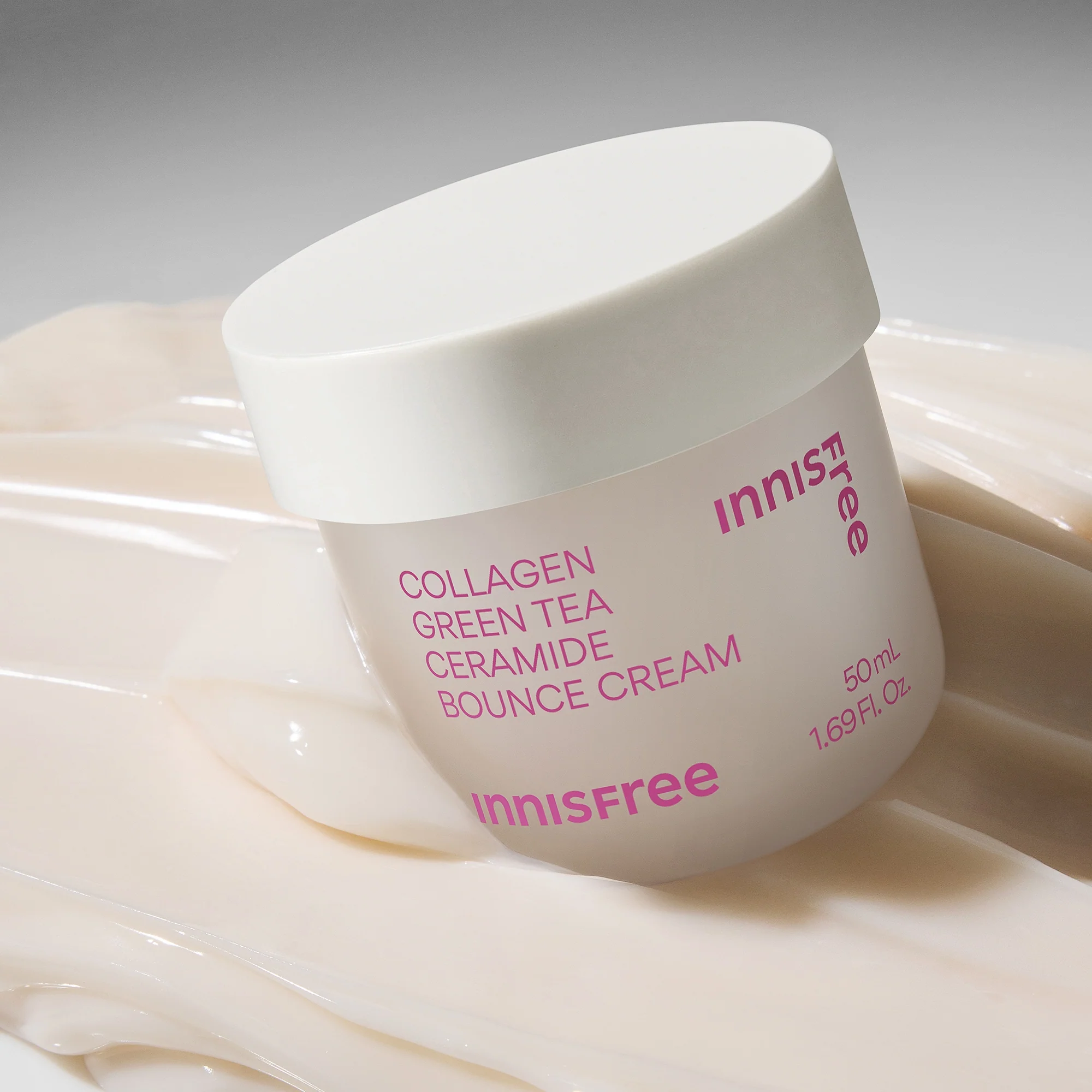 INNISFREE Collagen Green Tea Ceramide Bounce Cream 50ml - Image 3