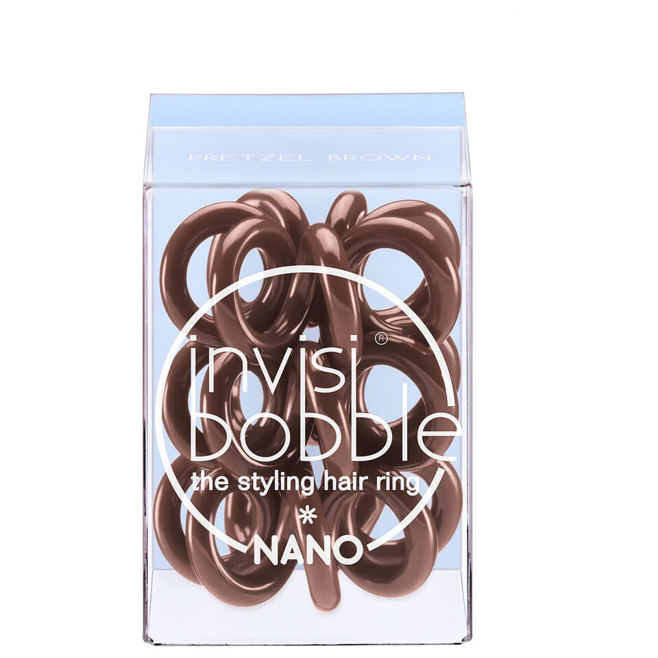 invisibobble Nano Hair Tie (3 Pack) - Pretzel Brown - Image 2