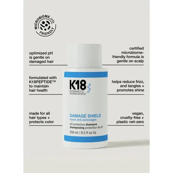 K18 Damage Shield pH Protective Shampoo Jumbo 473ml - Image 5