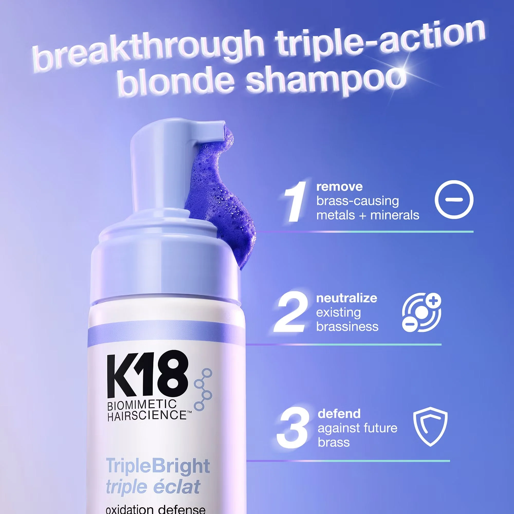 K18 TripleBright Shampoo 125ml - Image 4