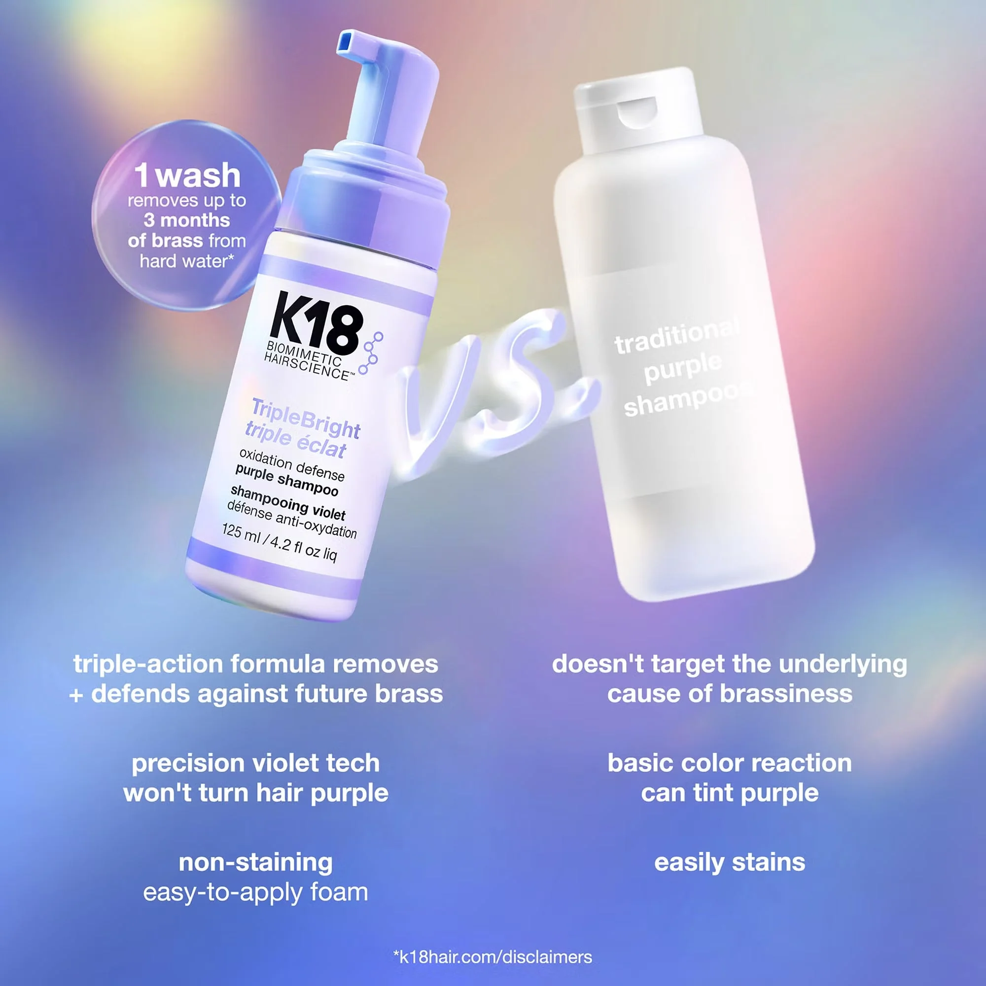 K18 TripleBright Shampoo 125ml - Image 7