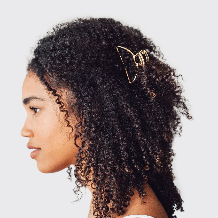 Kitsch Metal Open Arch Claw Clip - Gold - Image 3