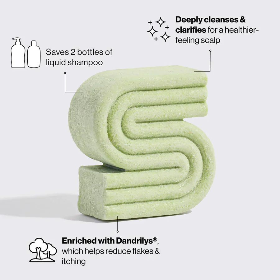 Kitsch Tea Tree & Mint Clarifying Solid Shampoo Bar 91g - Image 2