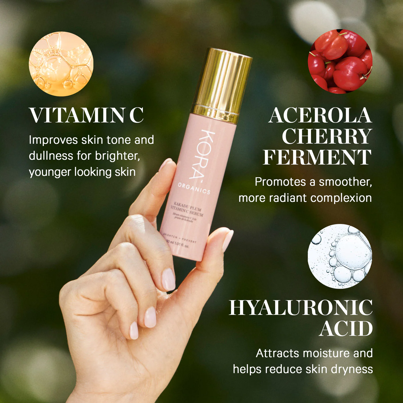 KORA Organics Kakadu Plum Vitamin C Serum 30ml - Image 3