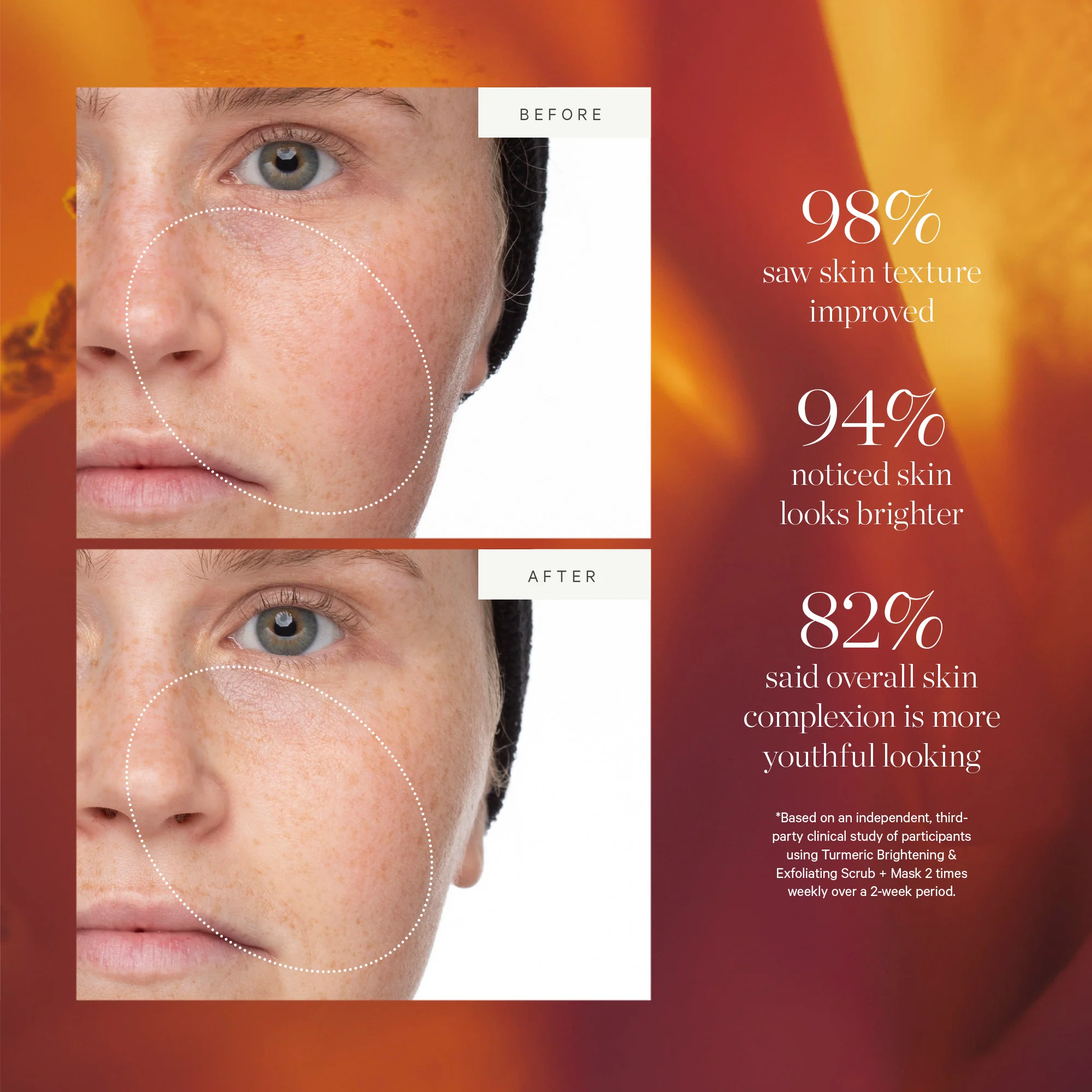 KORA Organics Turmeric Brightening and Exfoliating Mask 30ml - Image 7