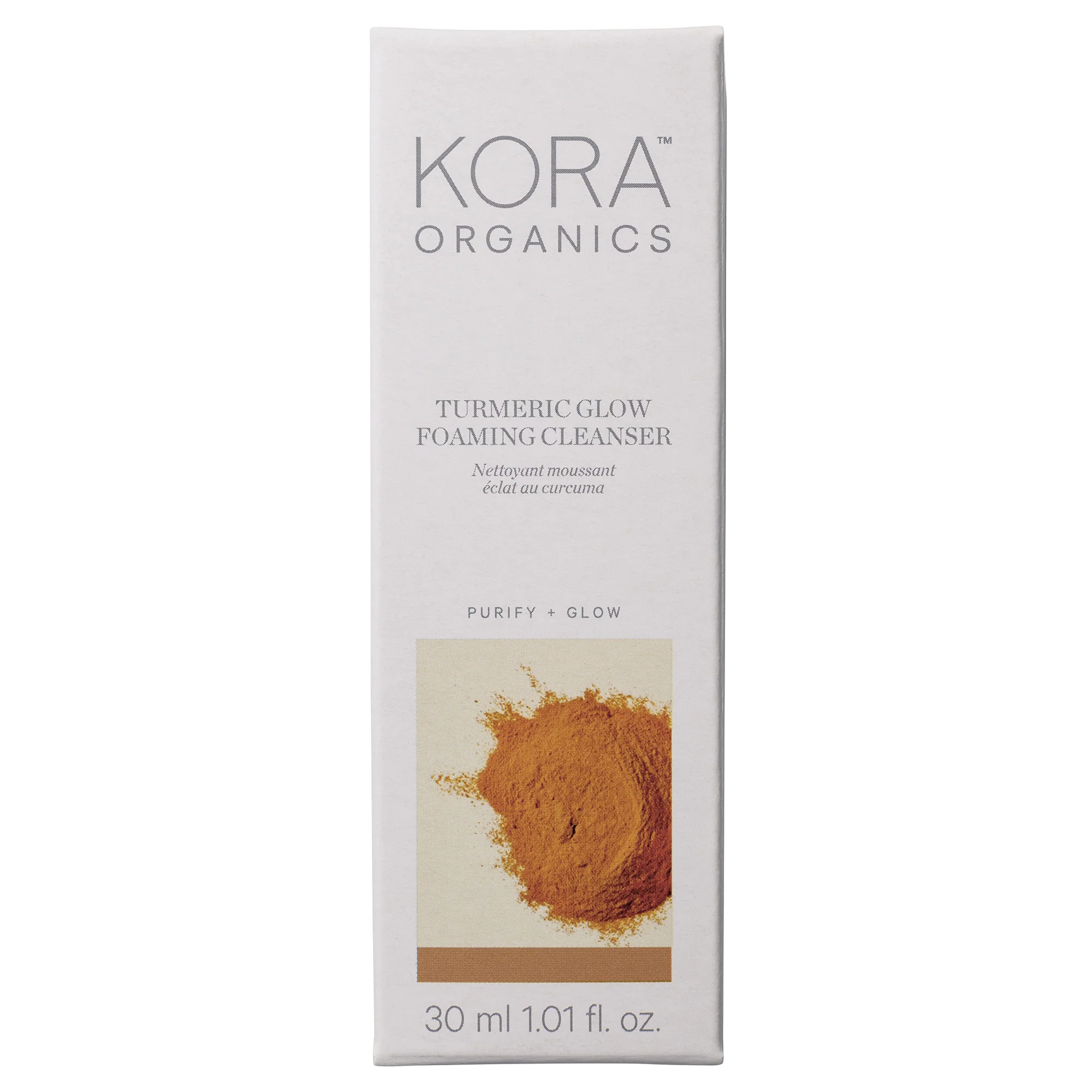 KORA Organics Turmeric Glow Foaming Cleanser 30ml - Image 2