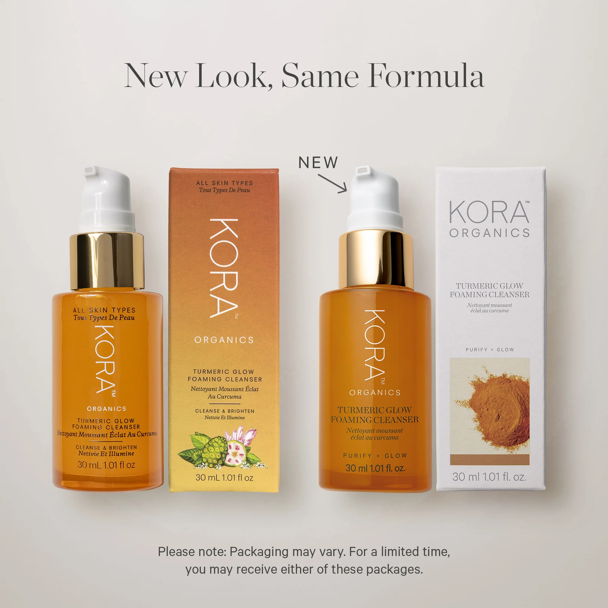 KORA Organics Turmeric Glow Foaming Cleanser 30ml - Image 3
