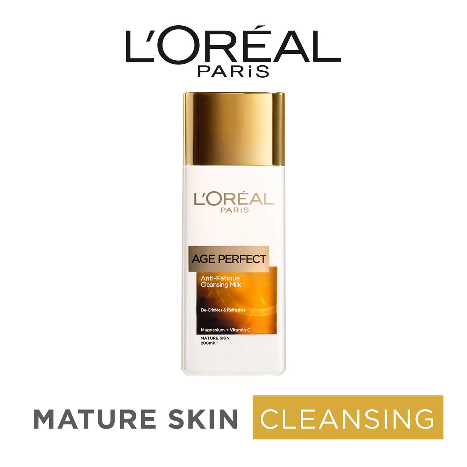 L'Oréal Paris Age Perfect Anti-Fatigue Cleansing Milk 200ml - Image 2