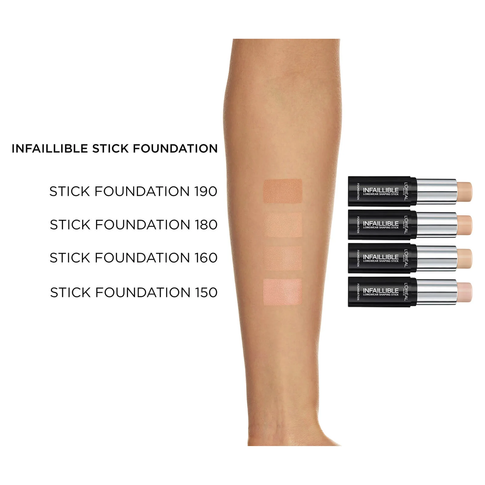L'Oréal Paris Infallible Shaping Stick Foundation 9g (Various Shades) - Image 7