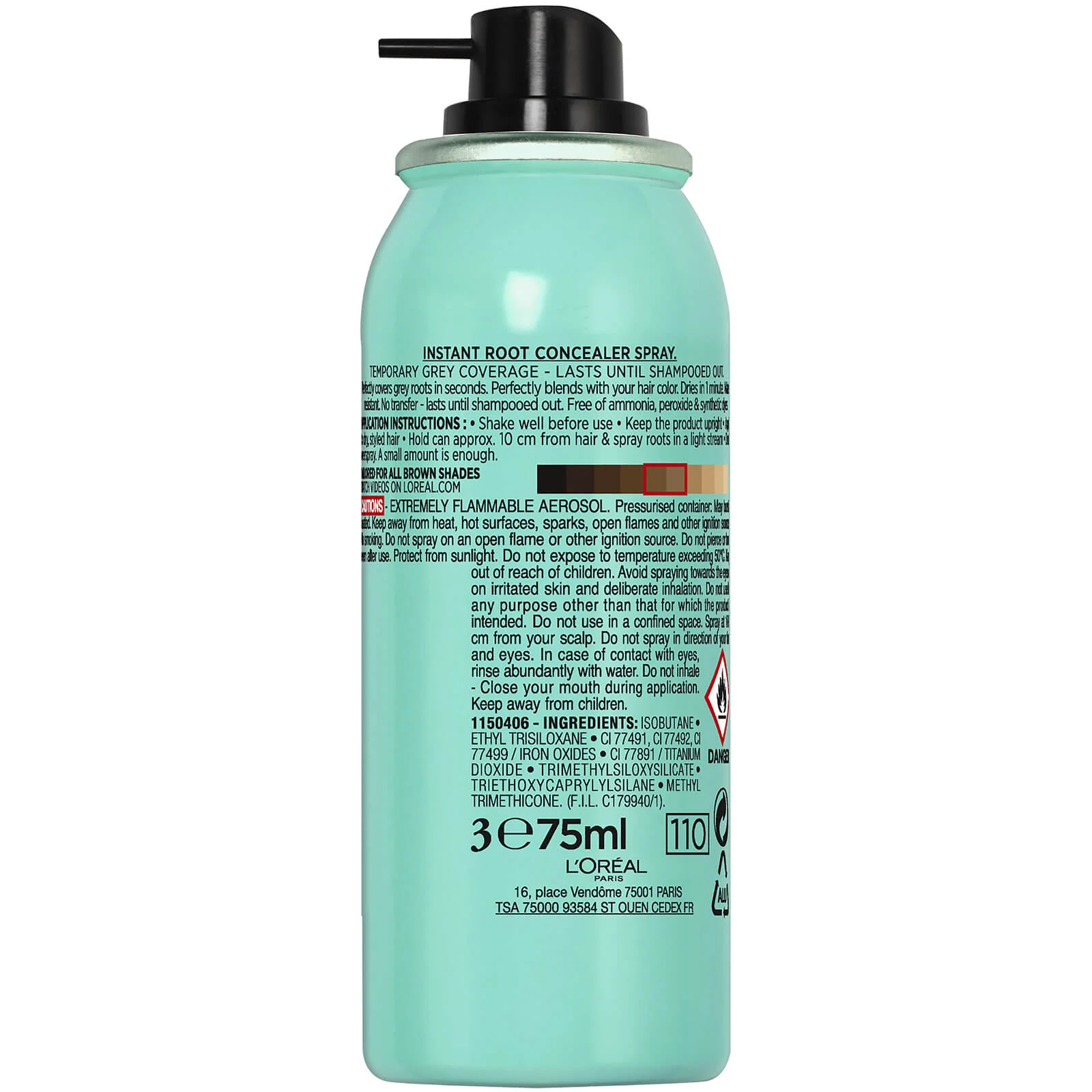 L'Oréal Paris Magic Retouch Temporary Root Concealer Spray - Brown 3 75ml - Image 3