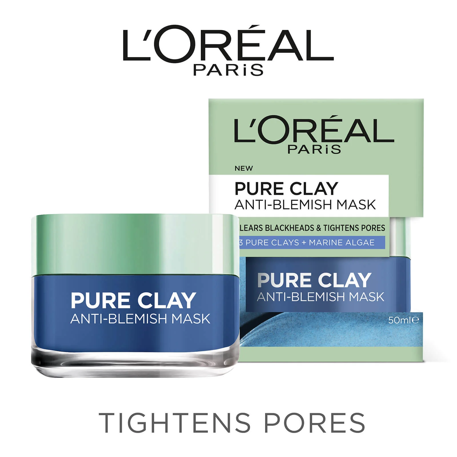 L'Oréal Paris Pure Clay Anti-Blemish Mask 50ml - Image 3