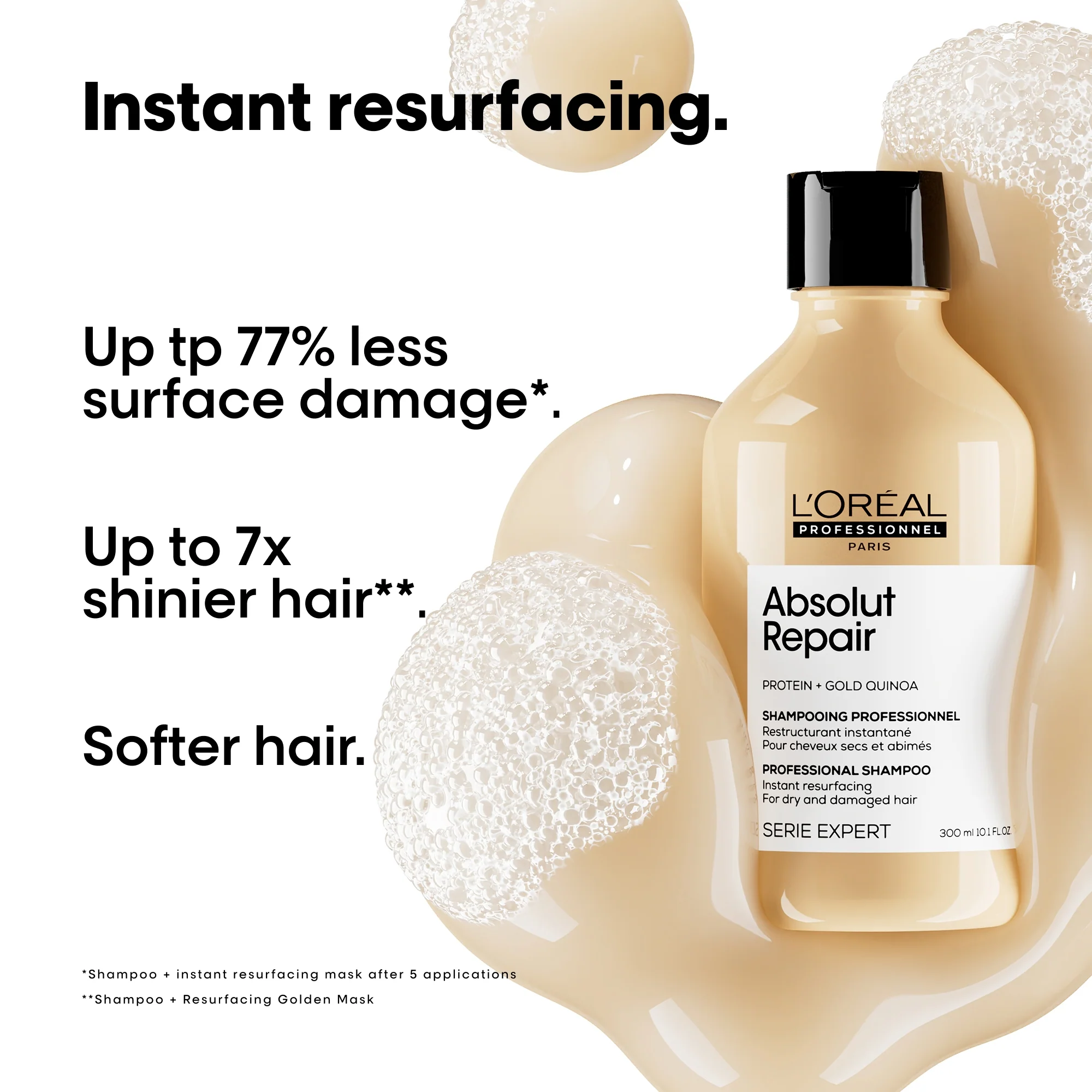 L'Oréal Professionnel Absolut Repair Shampoo 300ml - Image 2