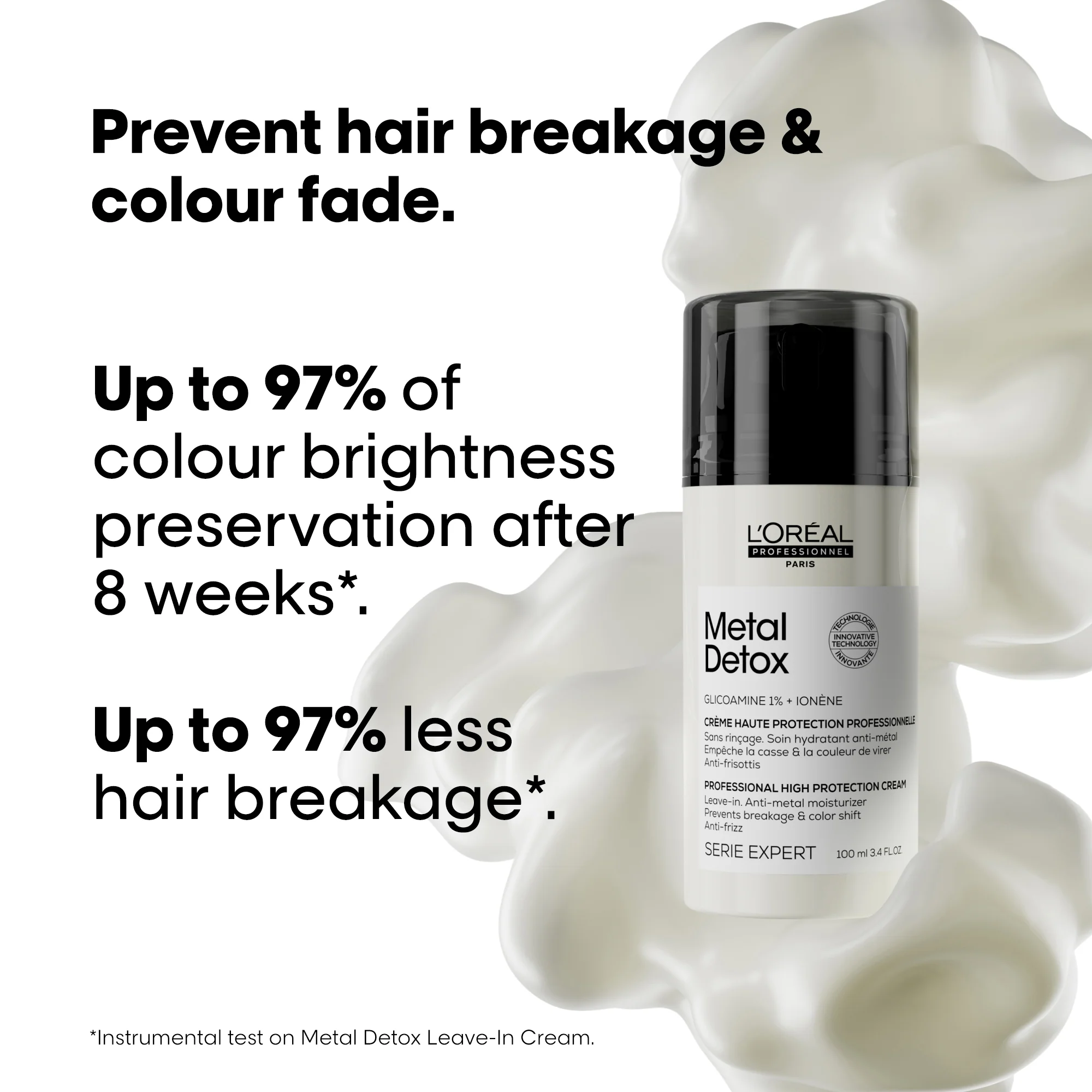 L'Oréal Professionnel Metal Detox Leave-In Hair Cream 100ml - Image 2