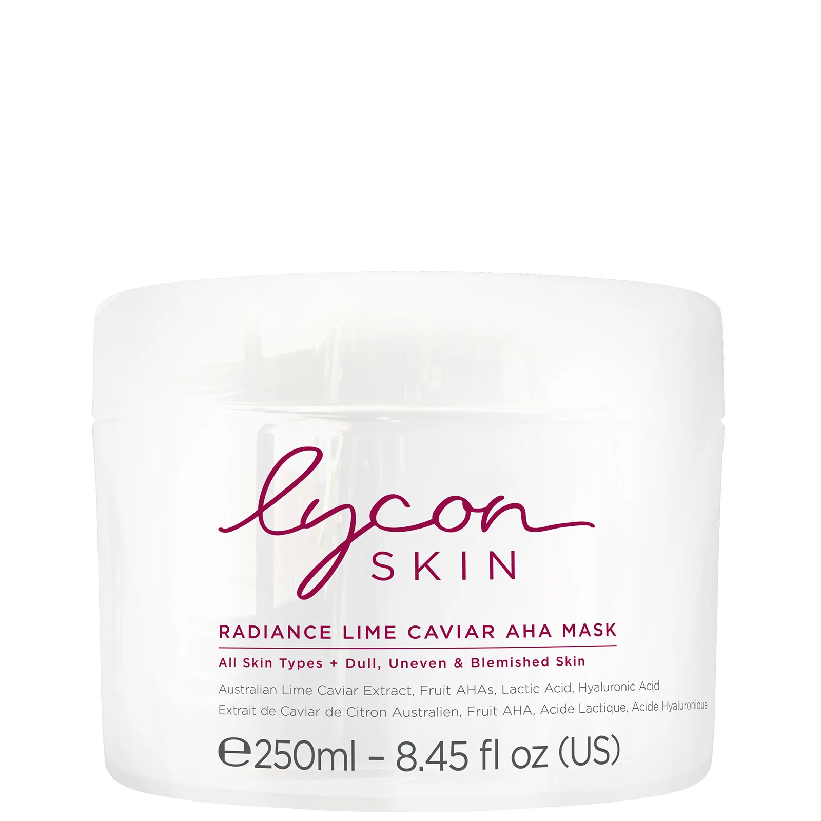Lycon Skin Radiance Lime Caviar AHA Mask 250ml