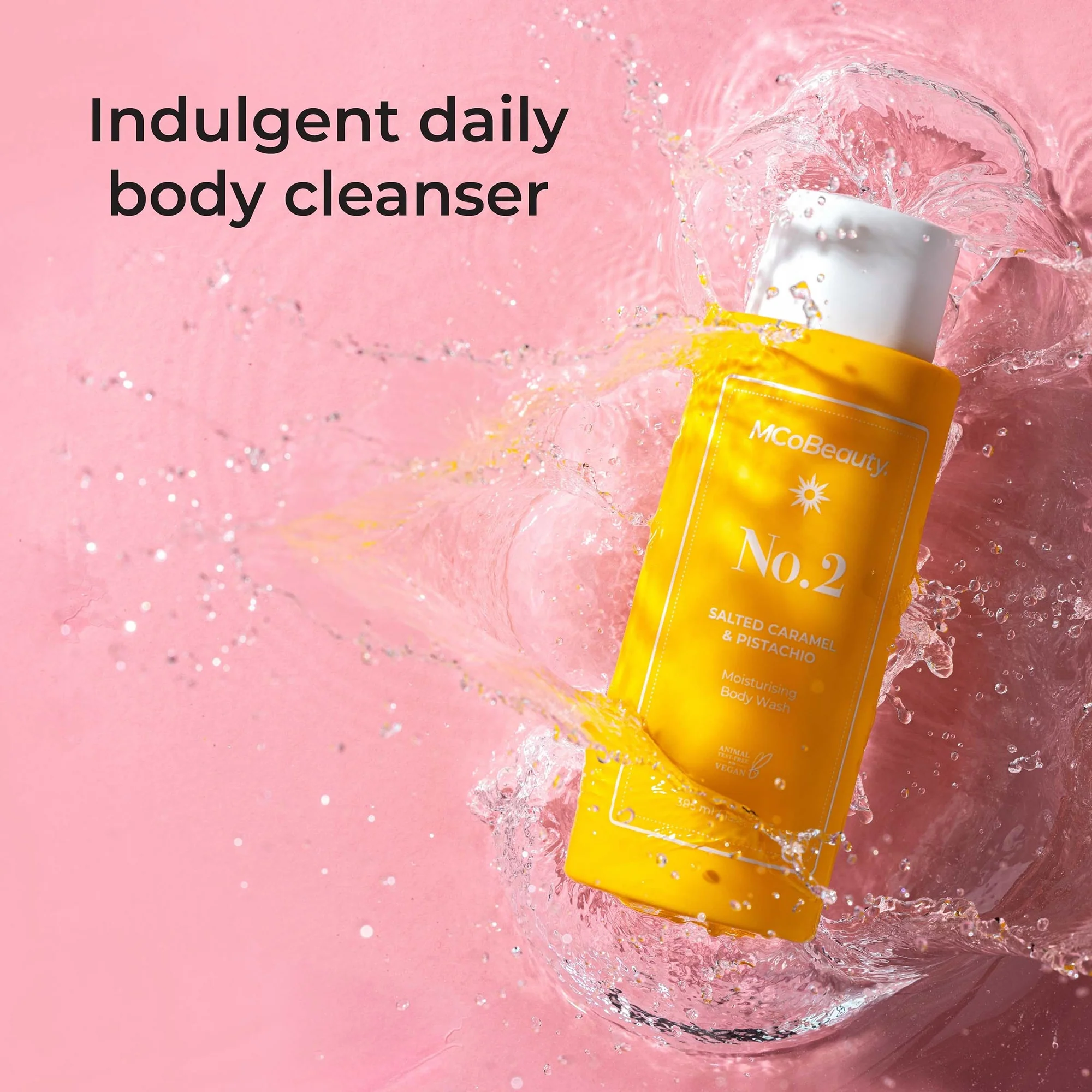 MCoBeauty Everyday Body Wash Cream-Gel 385ml - No.2 Salted Caramel & Pistachio - Image 3