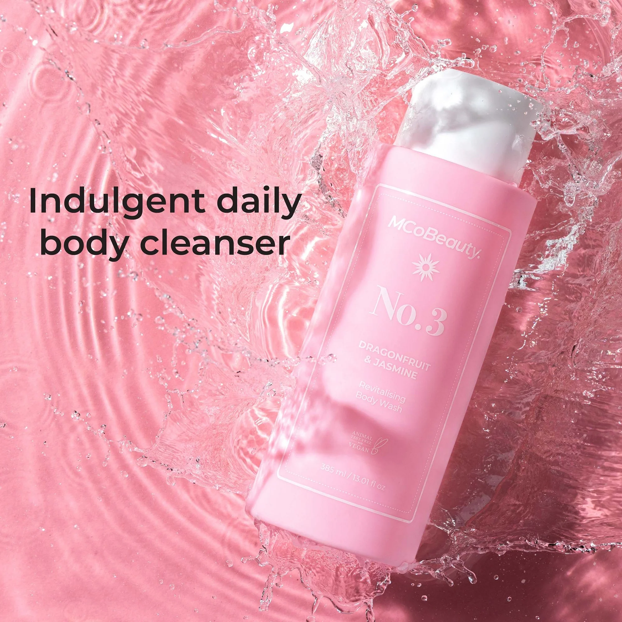 MCoBeauty Everyday Body Wash Cream-Gel 385ml  - No.3 Dragonfruit & Jasmine - Image 3