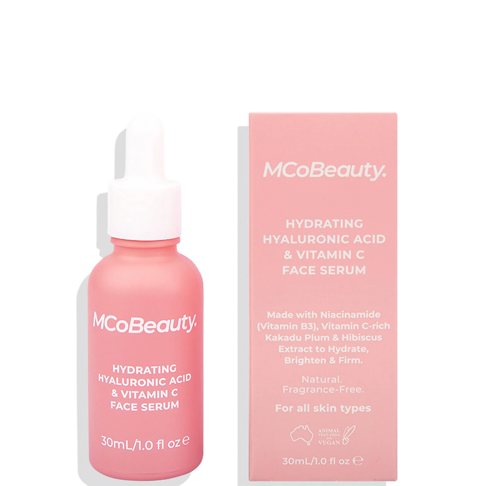 MCoBeauty Hydrating Hyaluronic Acid and Vitamin C Face Serum 30ml - Image 3