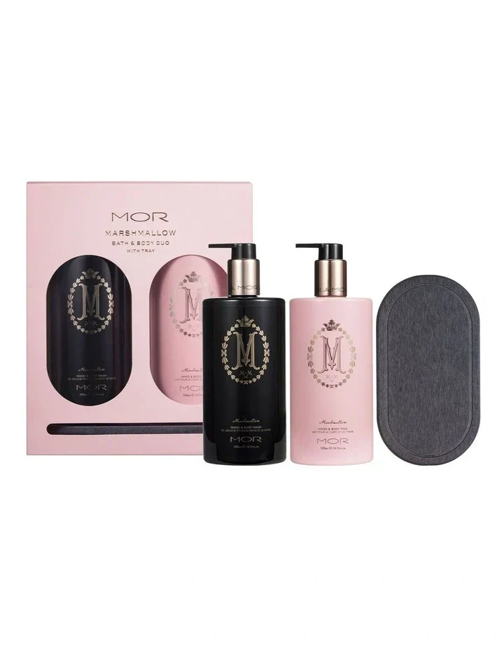 MOR Marshmallow Bath and Body Duo with Tray