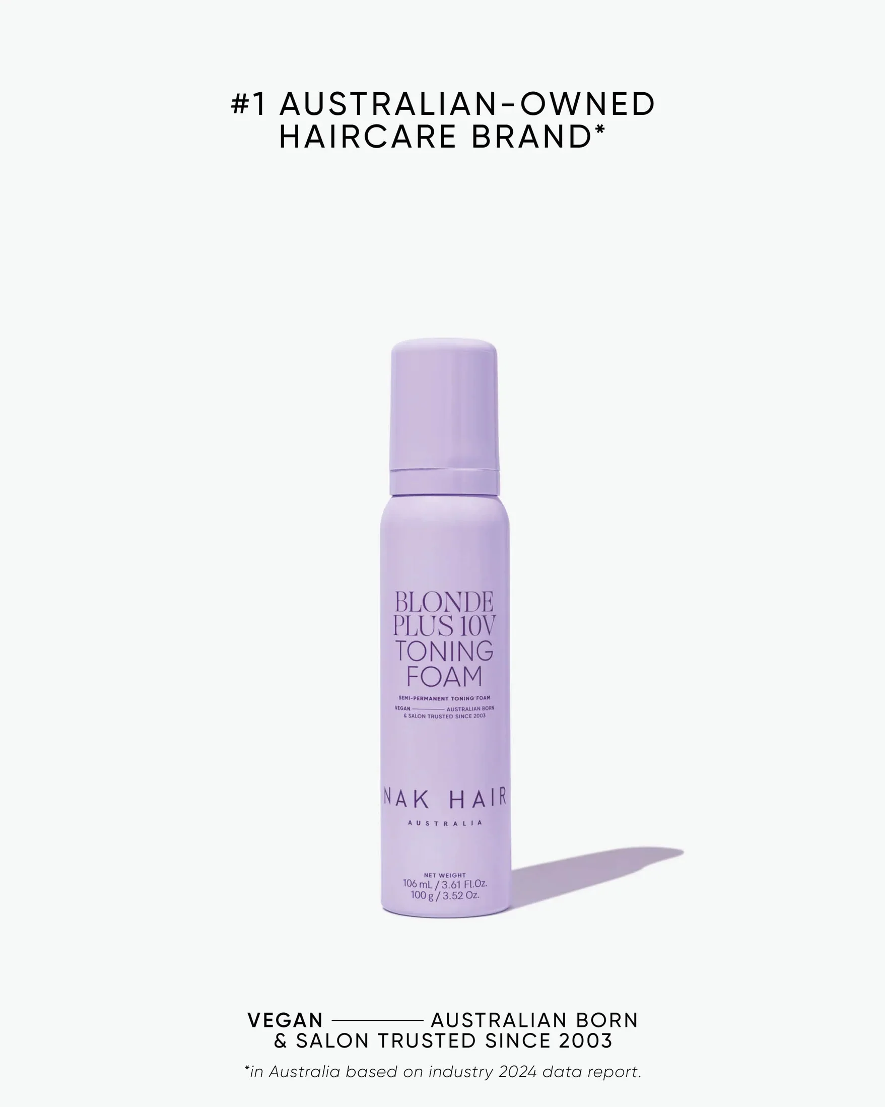 NAK Blonde Plus 10V Toning Foam 100g - Image 4
