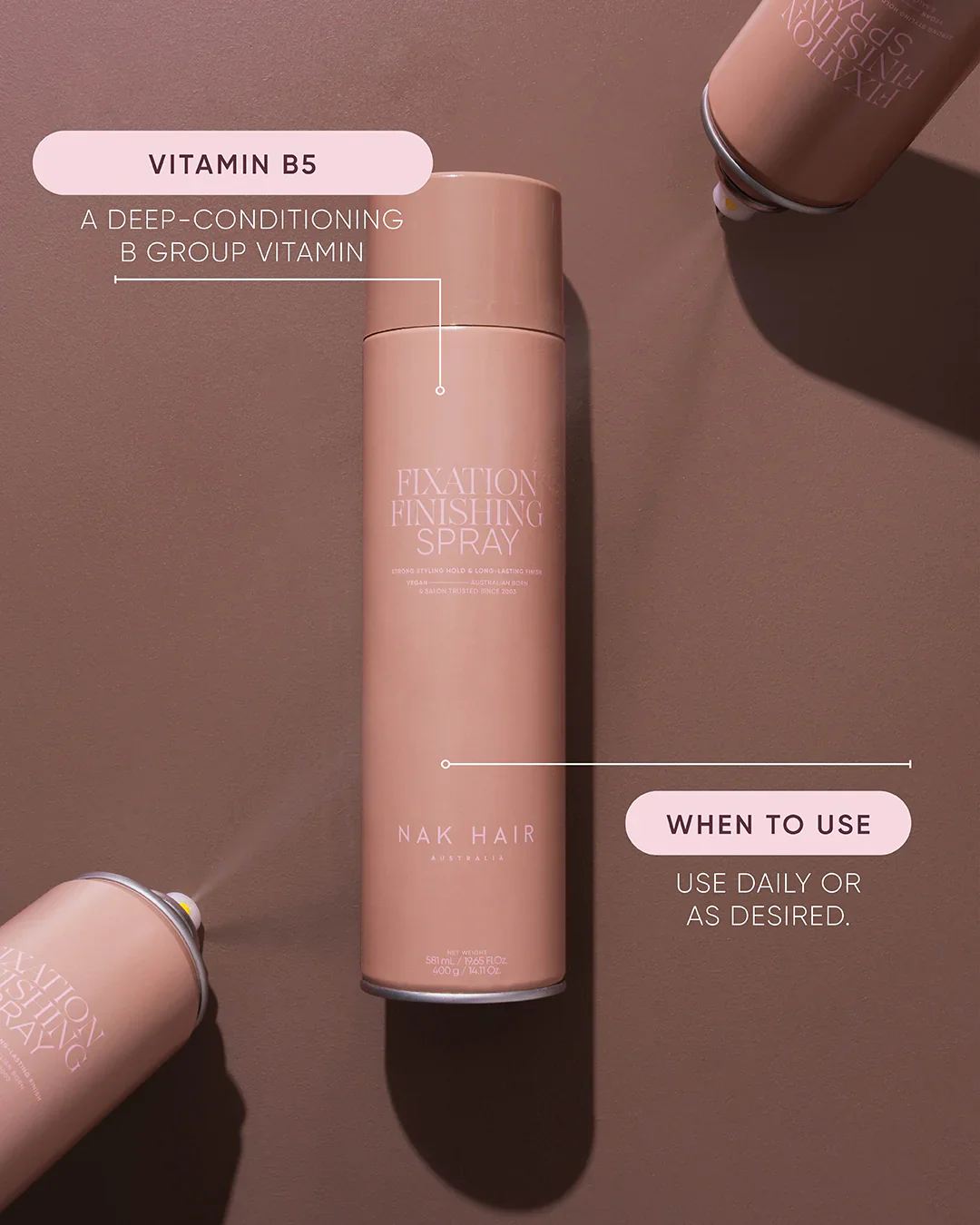 NAK Fixation Finishing Spray 100g - Image 3