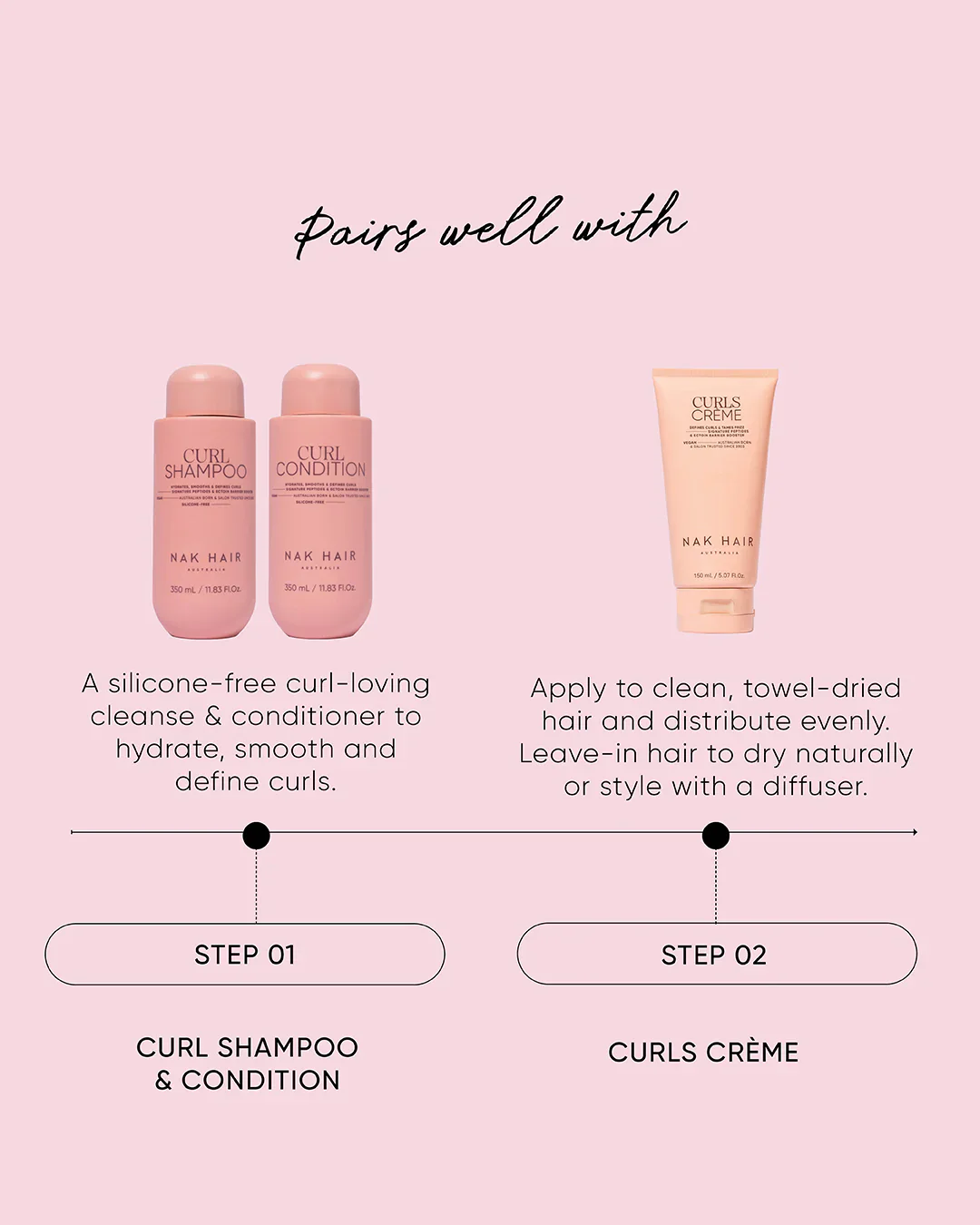 NAK Signature Curl Conditioner 350ml - Image 2