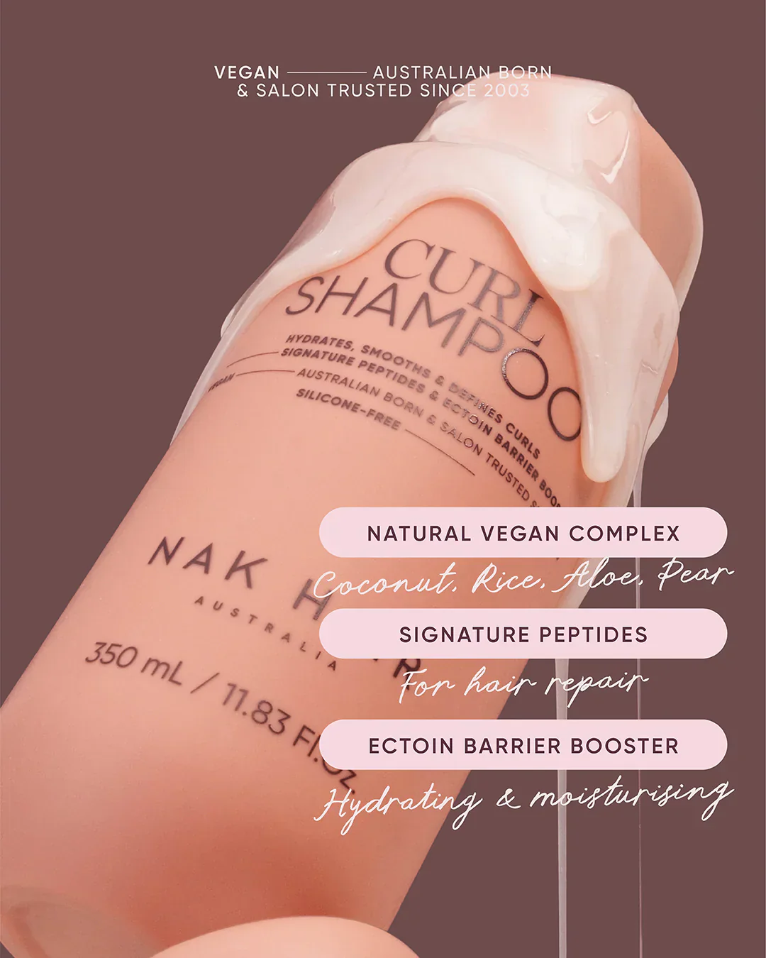 NAK Signature Curl Shampoo 350ml - Image 7