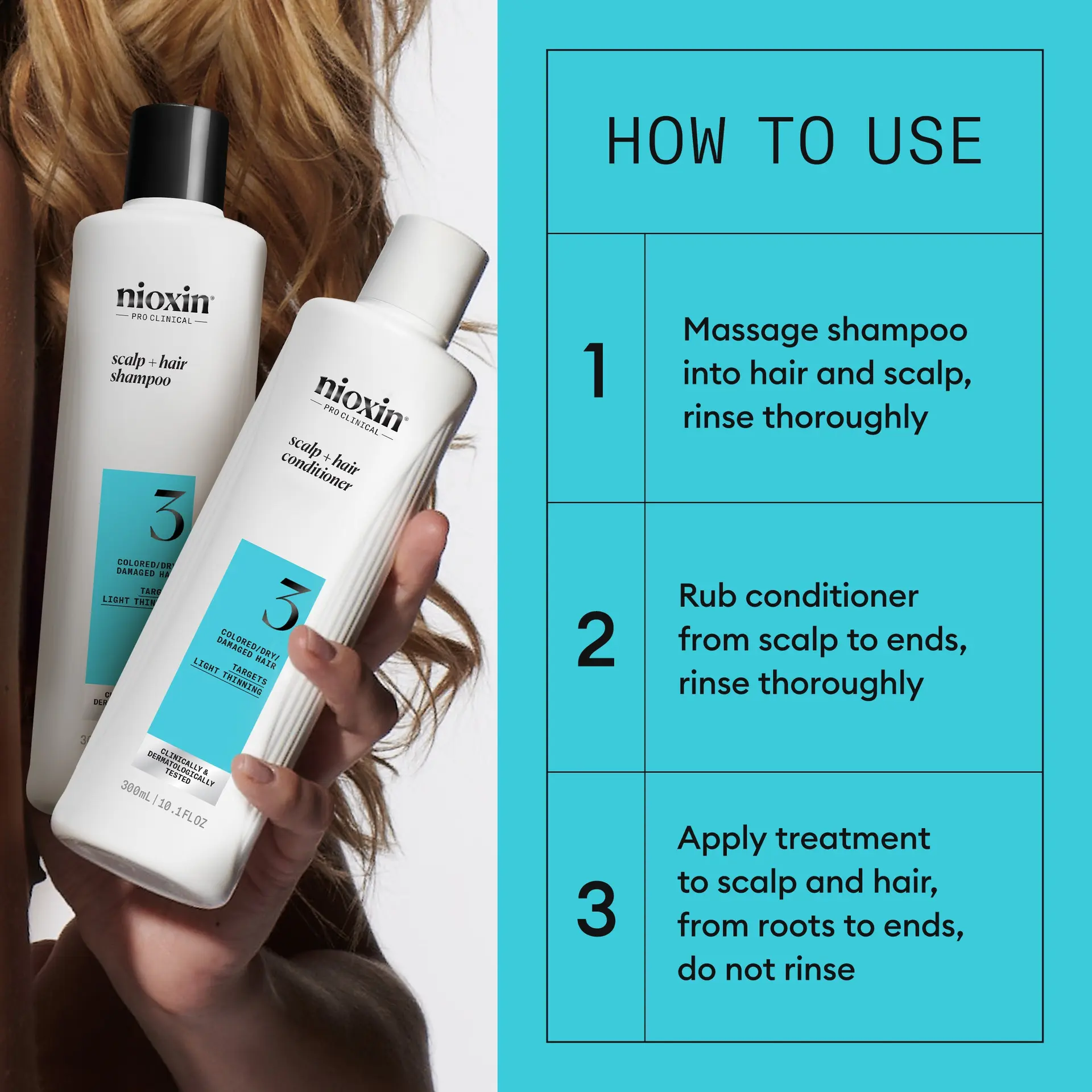 Nioxin Scalp + Hair Thickening System 3 Trial Kit - Image 6