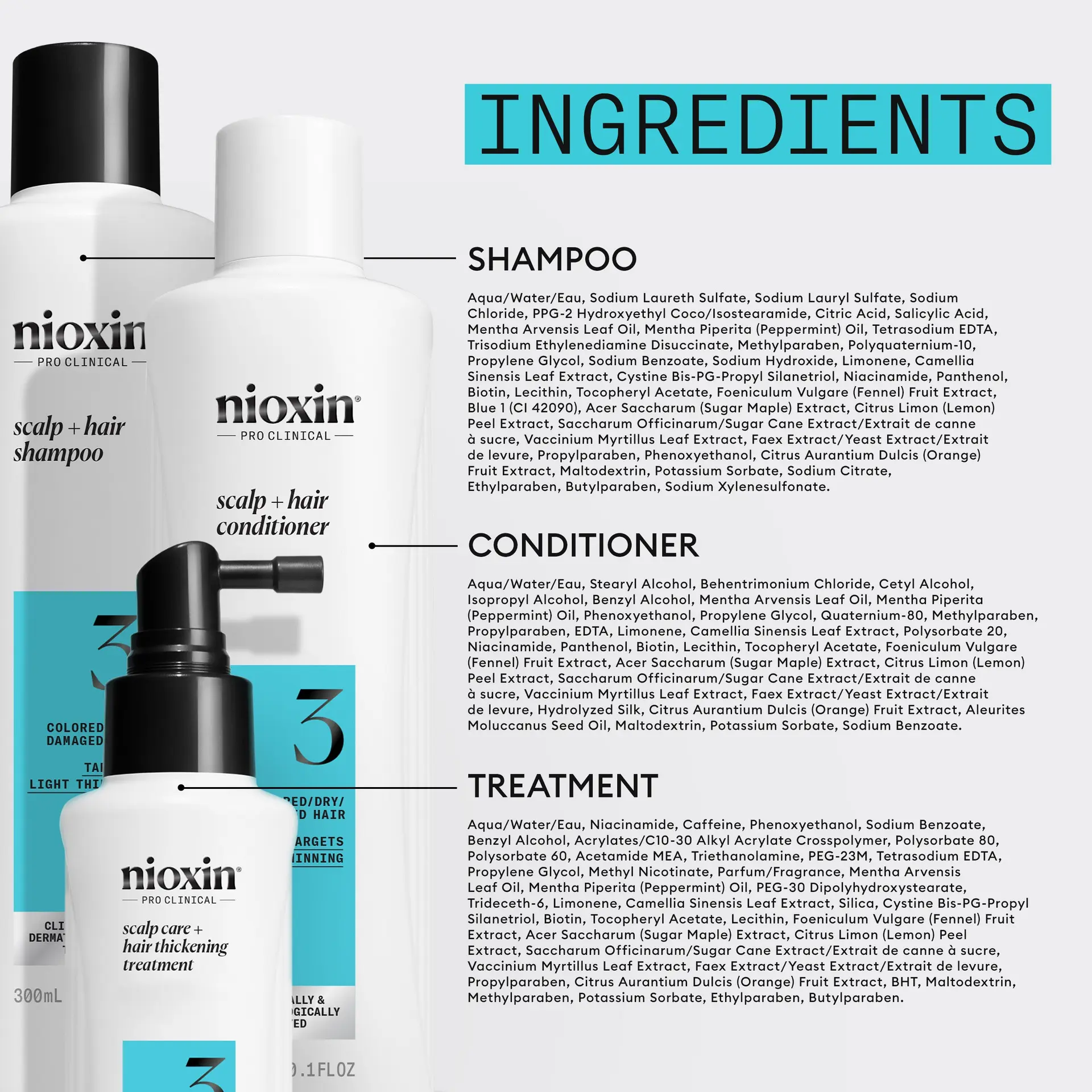 Nioxin Scalp + Hair Thickening System 3 Trial Kit - Image 8