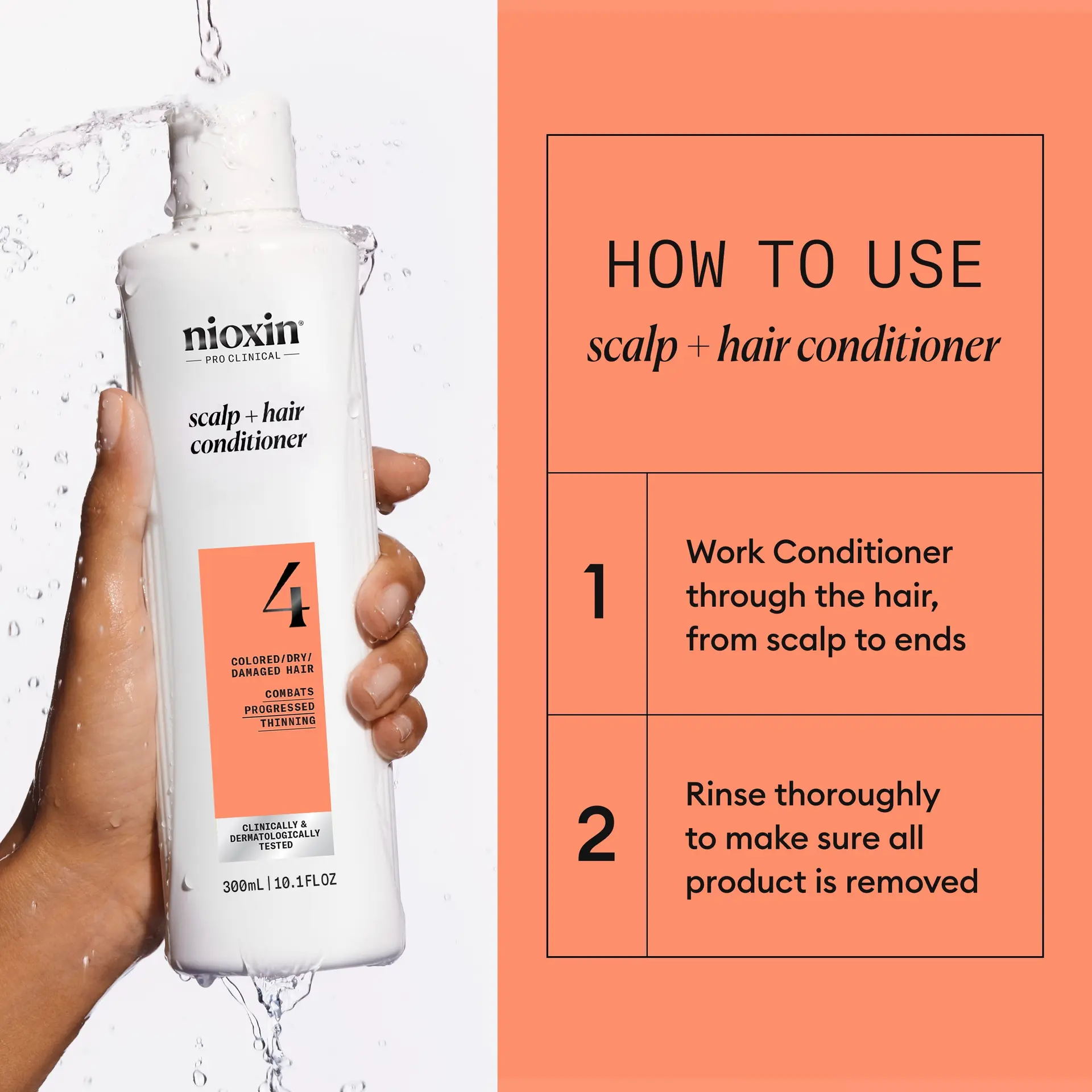 Nioxin Scalp + Hair Thickening System 4 Conditioner 300ml - Image 4