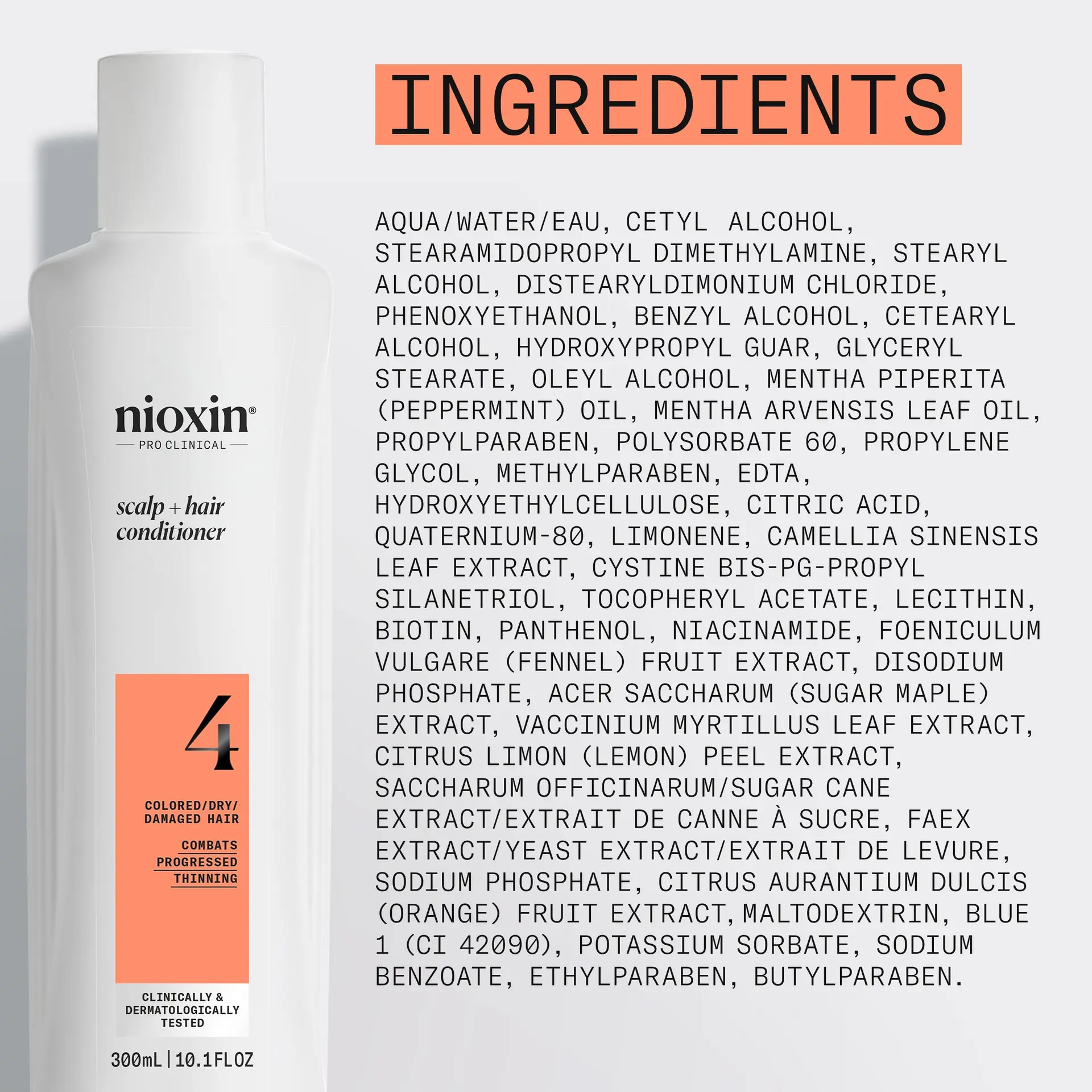 Nioxin Scalp + Hair Thickening System 4 Conditioner 300ml - Image 7