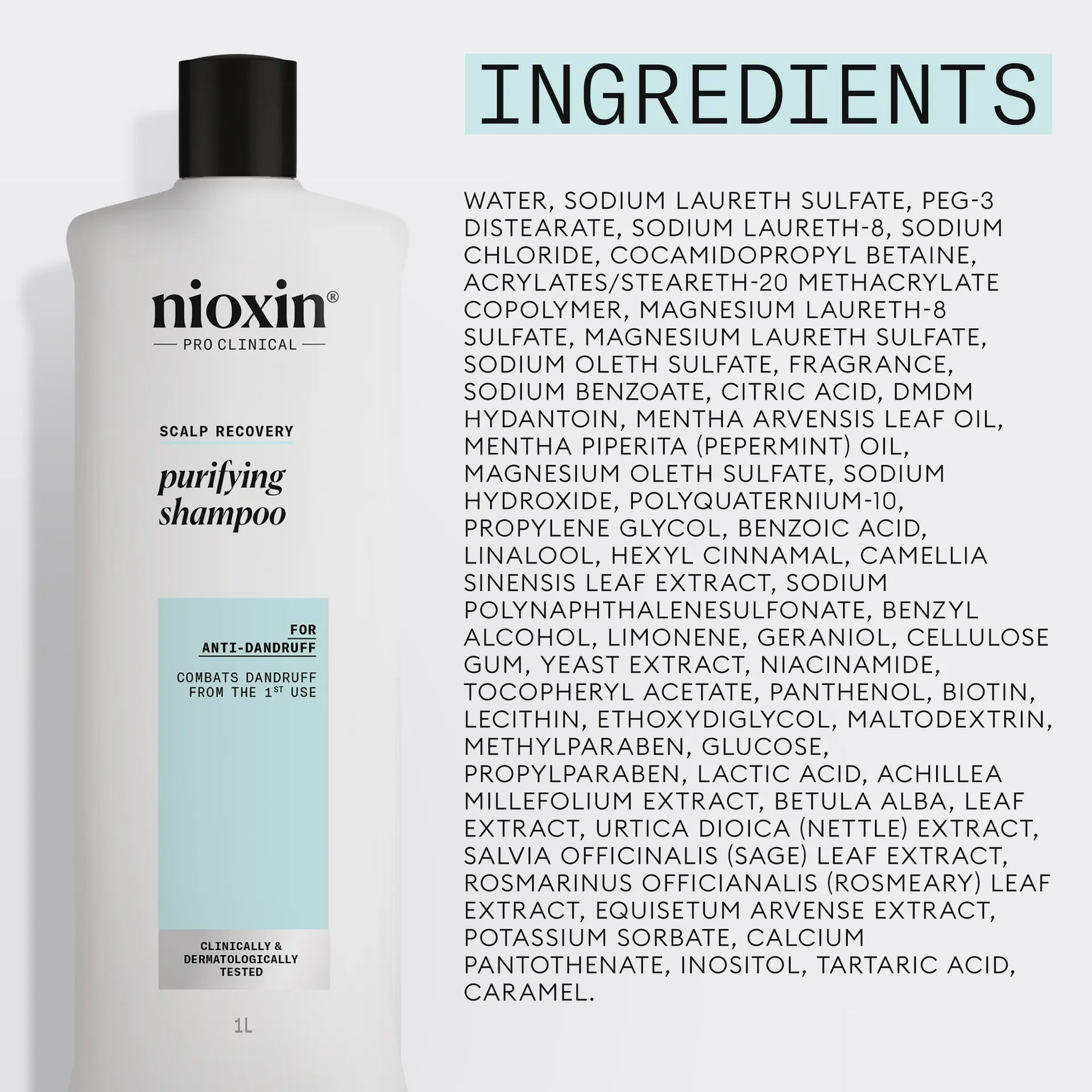 Nioxin Scalp Recovery System Purifying Shampoo 1L - Image 6