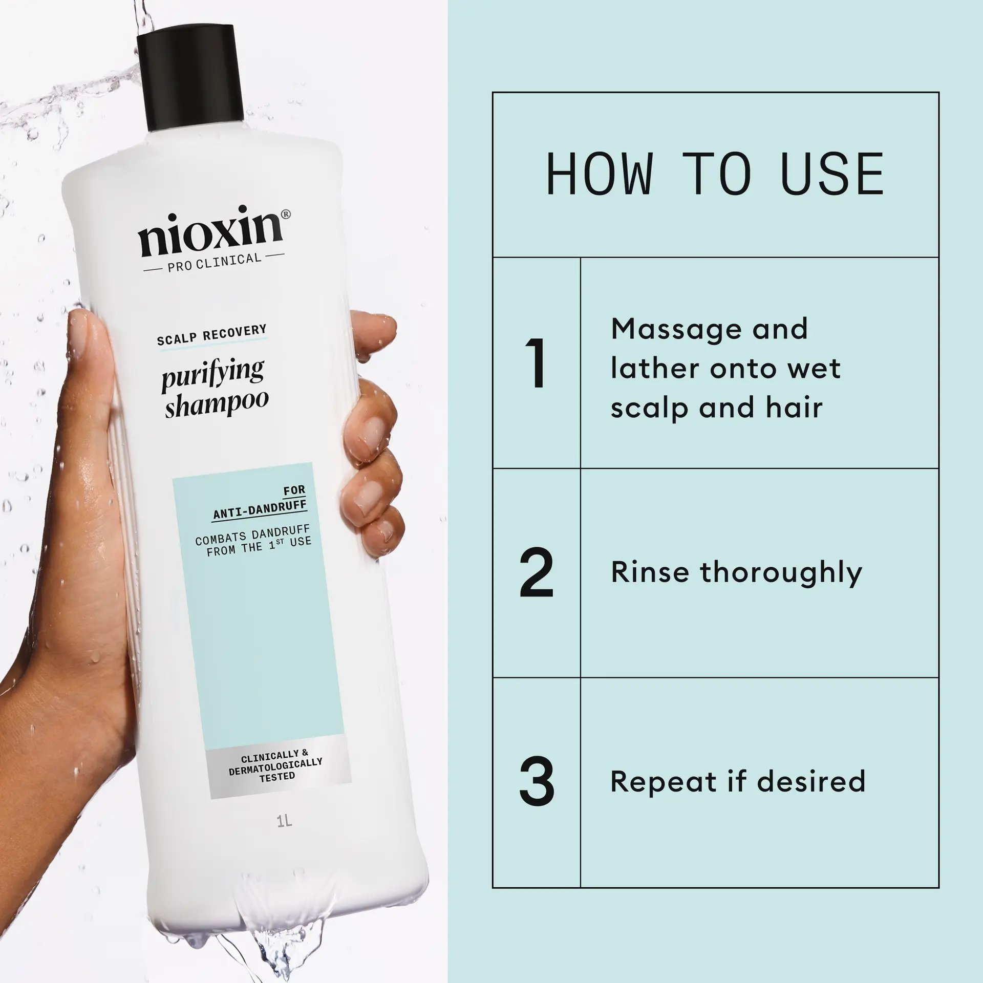 Nioxin Scalp Recovery System Purifying Shampoo 1L - Image 7