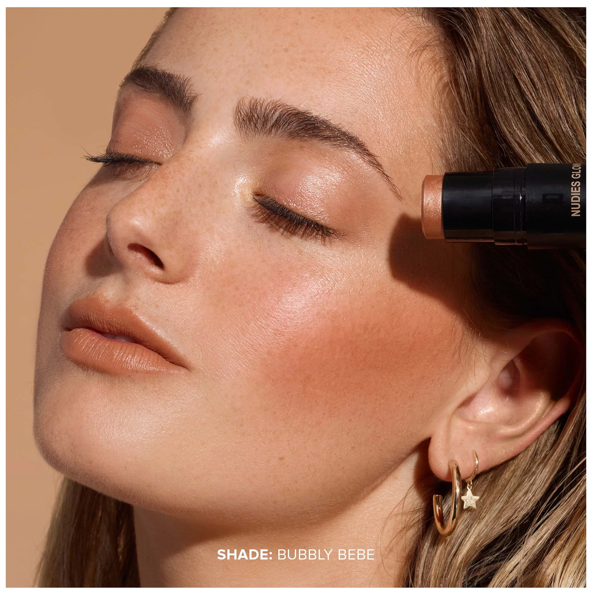 NUDESTIX Nudies Glow All Over Face Highlight - Bubbly Bebe 1.8g - Image 2