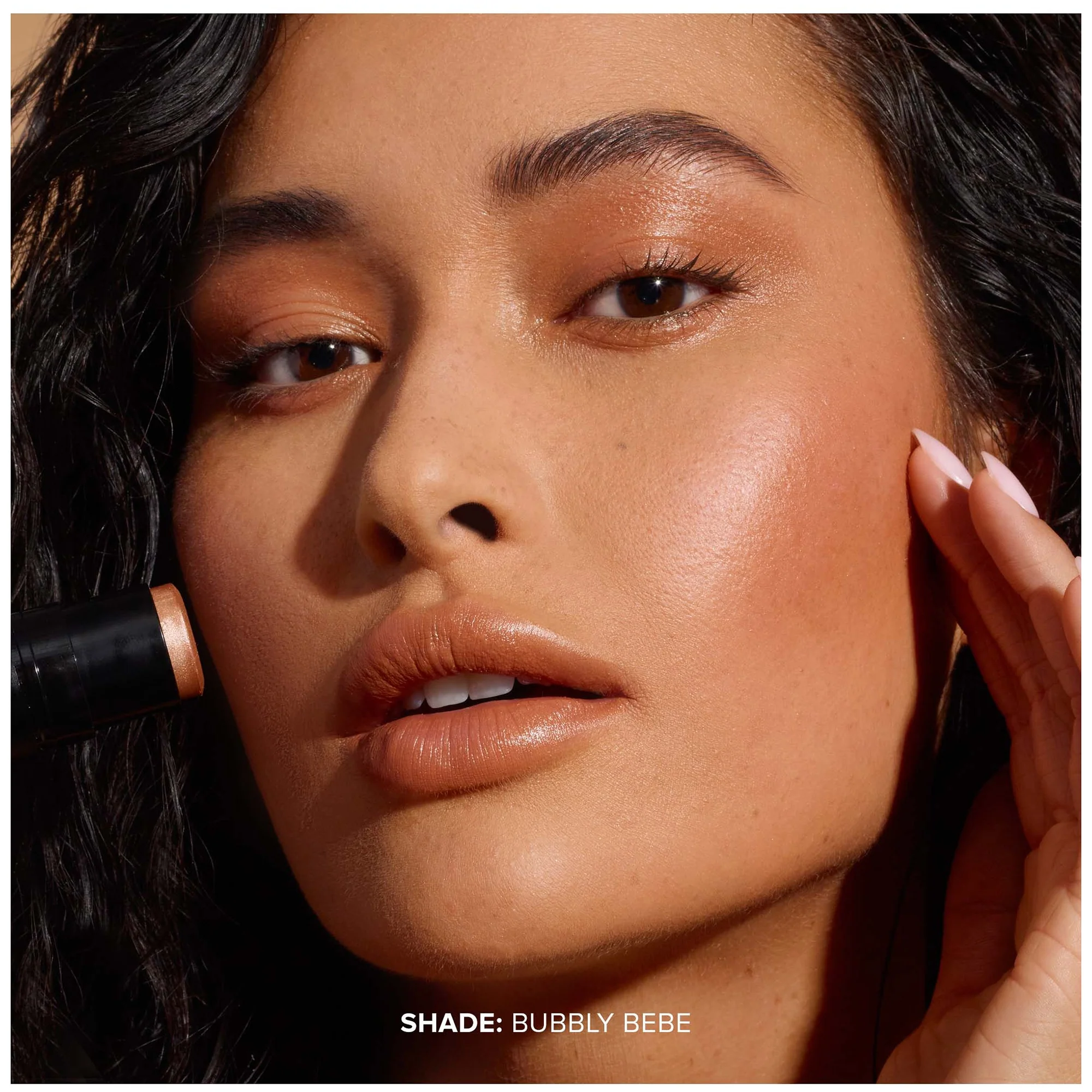 NUDESTIX Nudies Glow All Over Face Highlight - Bubbly Bebe 1.8g - Image 3
