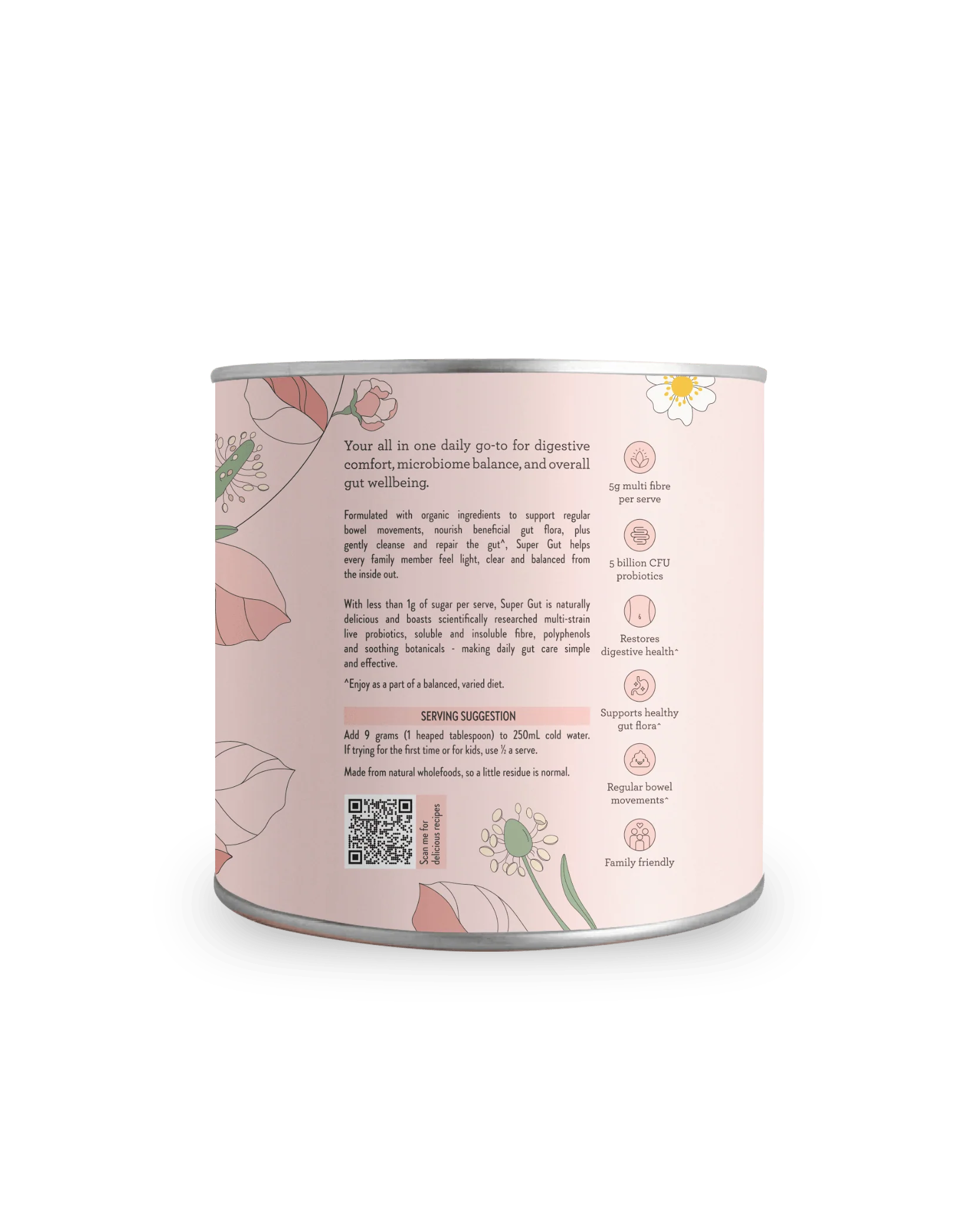 Nutra Naturals Super Gut - Strawberry Kiwi 225g - Image 3